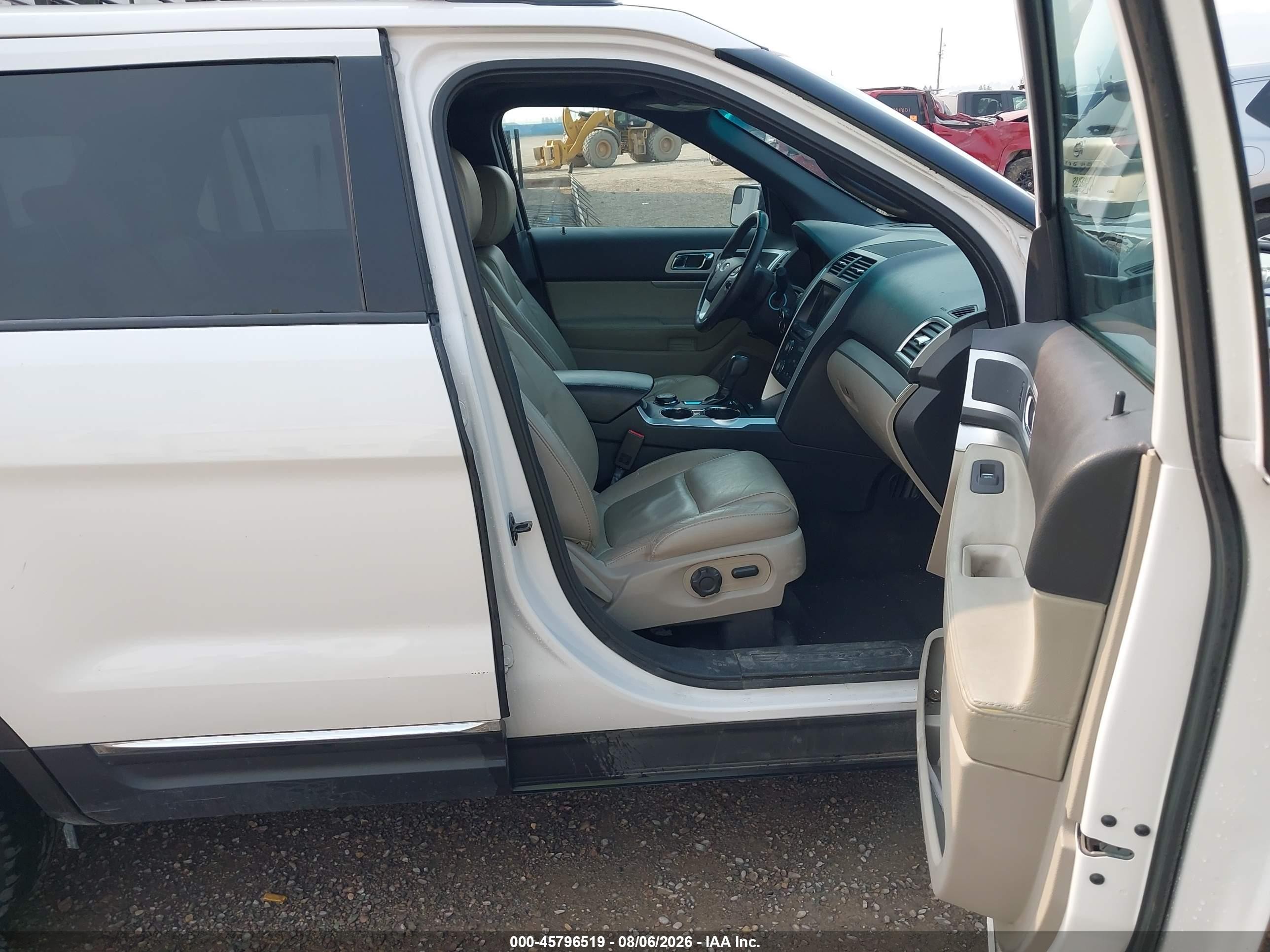 2015 Ford Explorer Xlt White vin: 1FM5K8D83FGA00908