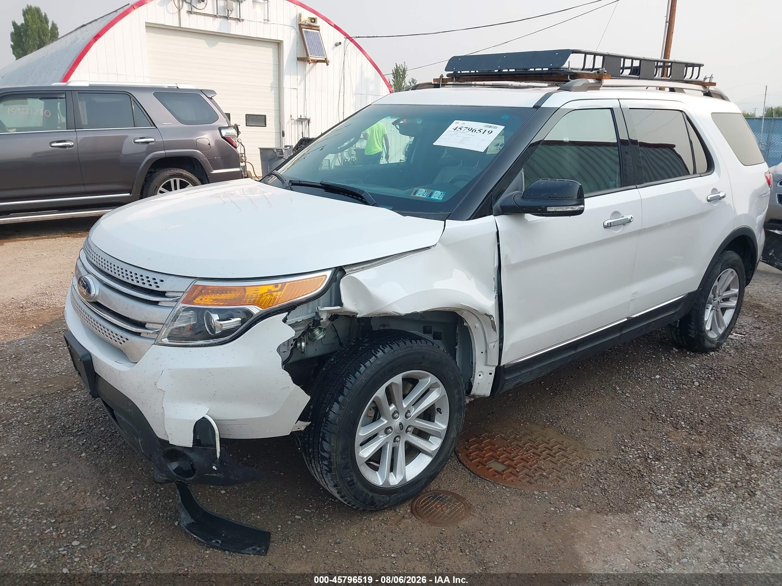 2015 Ford Explorer Xlt White vin: 1FM5K8D83FGA00908