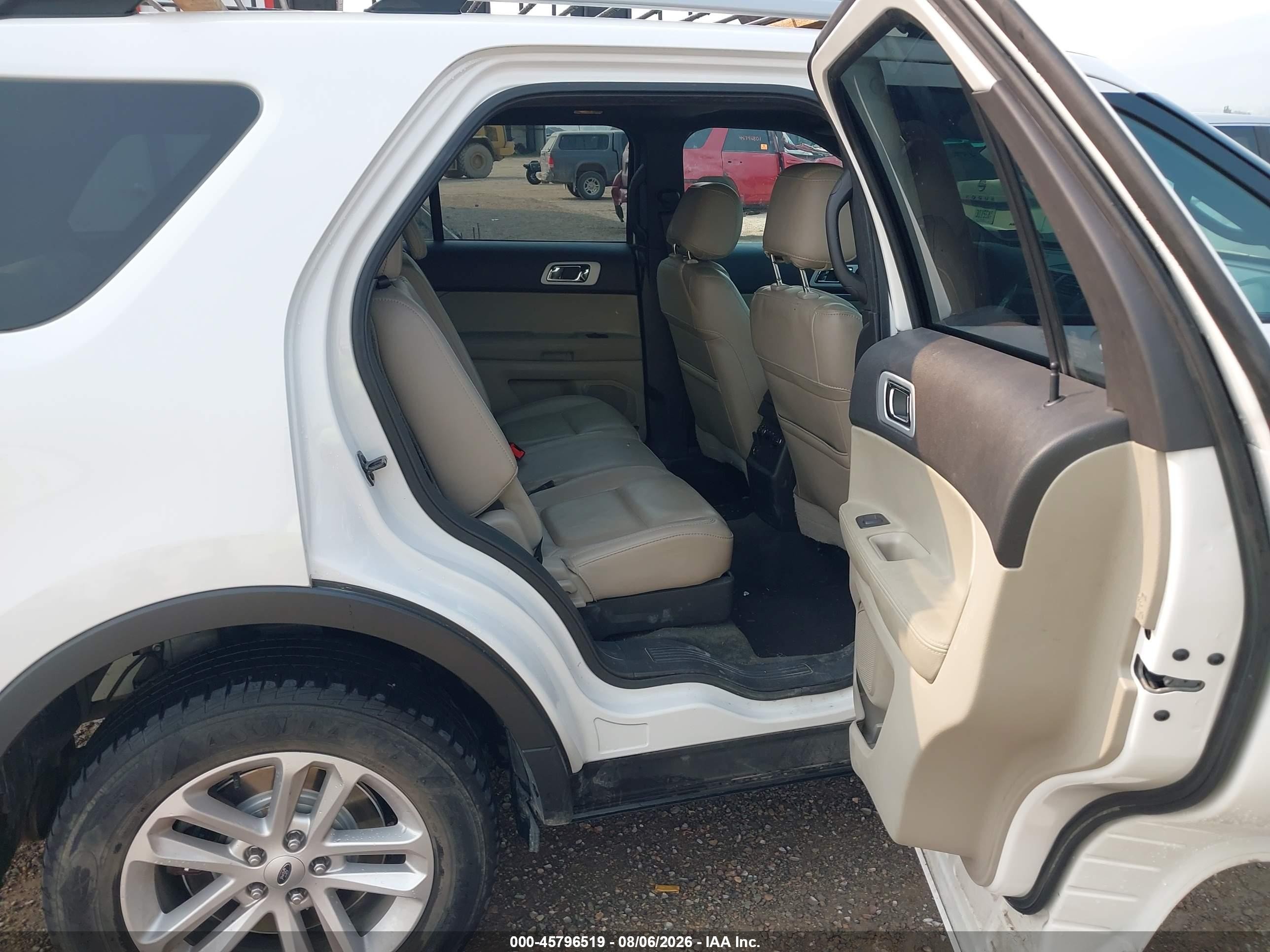 2015 Ford Explorer Xlt White vin: 1FM5K8D83FGA00908