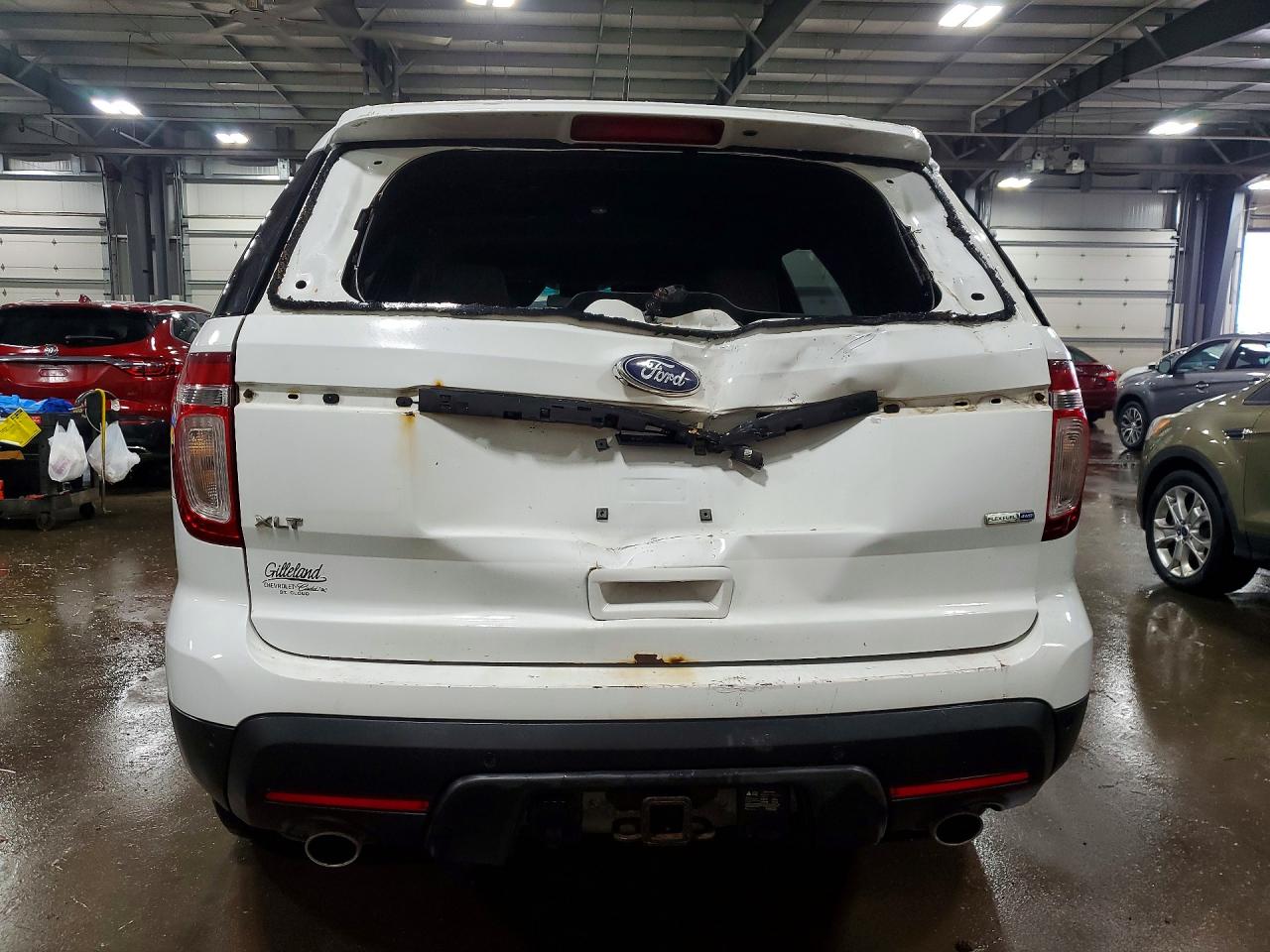 2015 Ford Explorer Xlt White vin: 1FM5K8D83FGA22052
