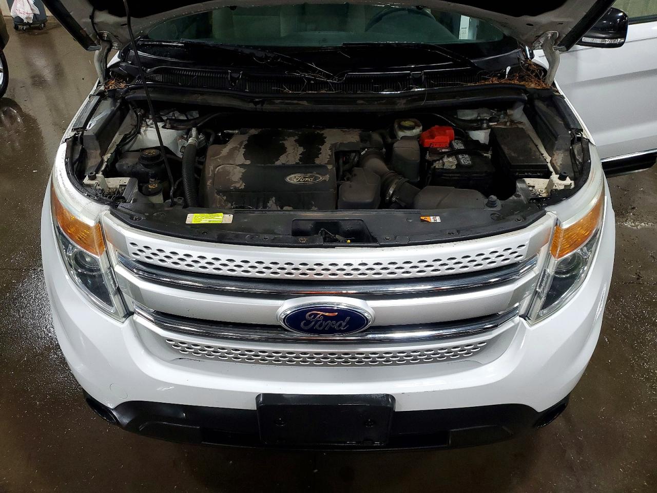 2015 Ford Explorer Xlt White vin: 1FM5K8D83FGA22052