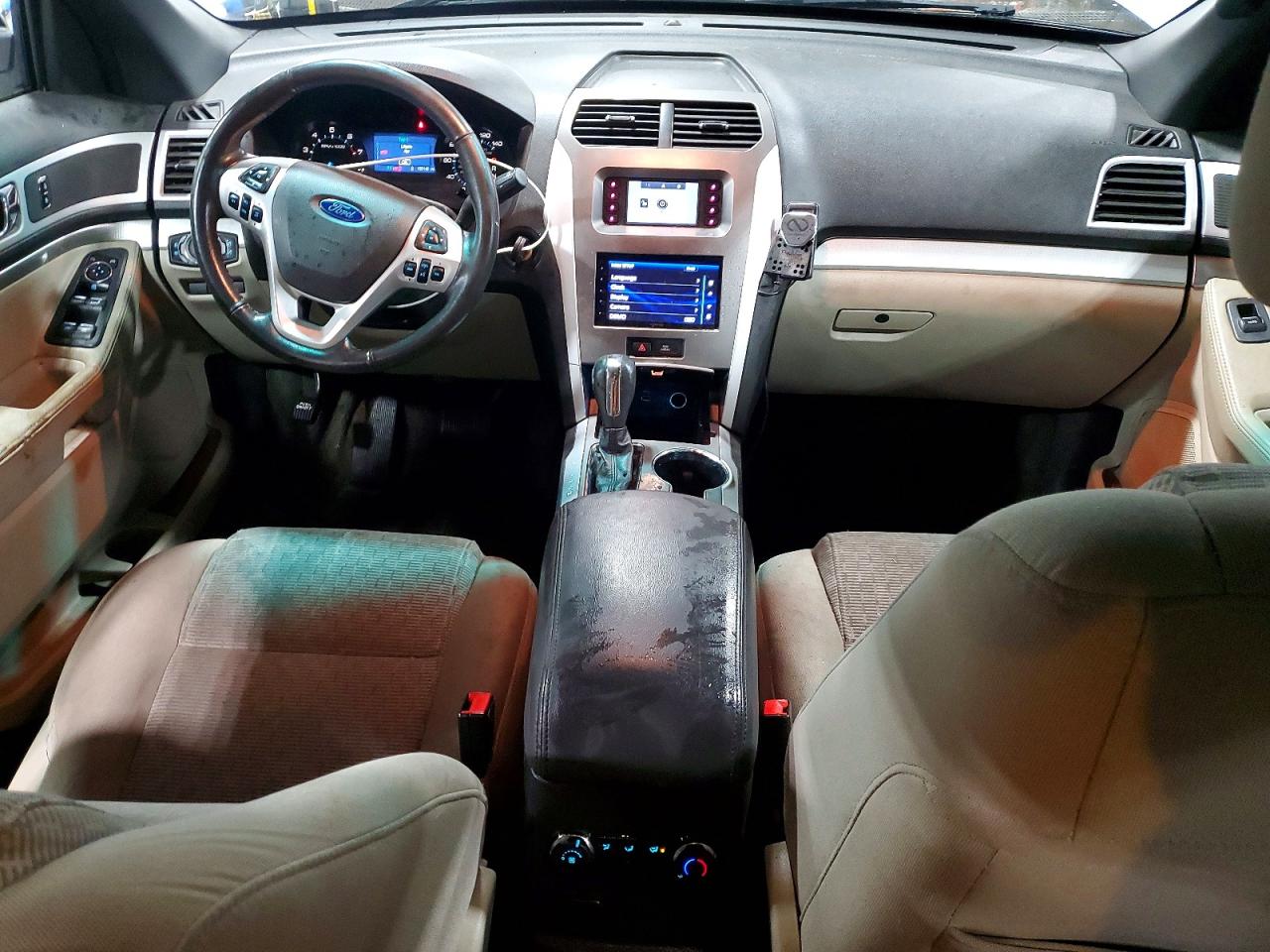 2015 Ford Explorer Xlt White vin: 1FM5K8D83FGA22052