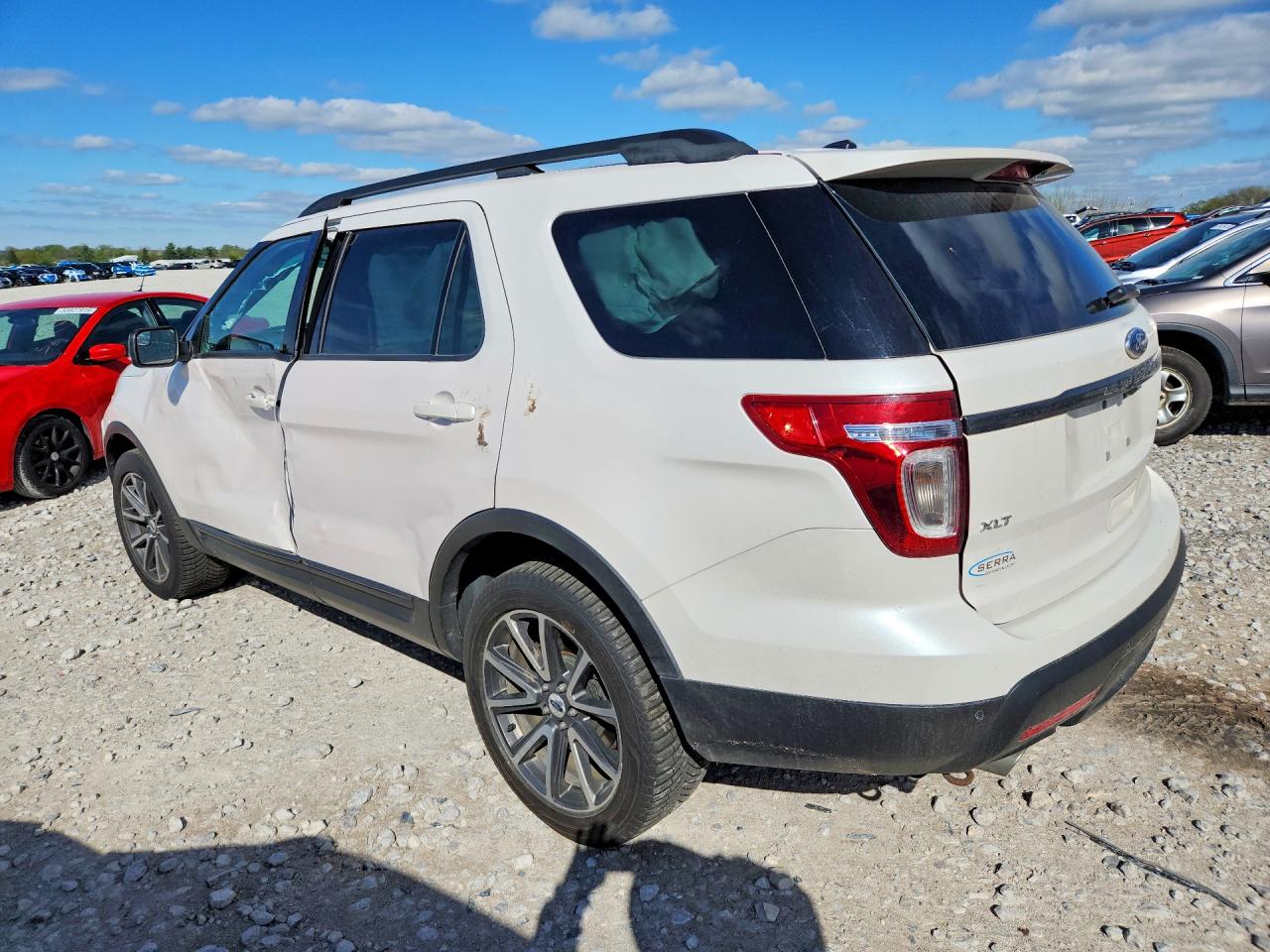 2015 Ford Explorer Xlt White vin: 1FM5K8D83FGA26179