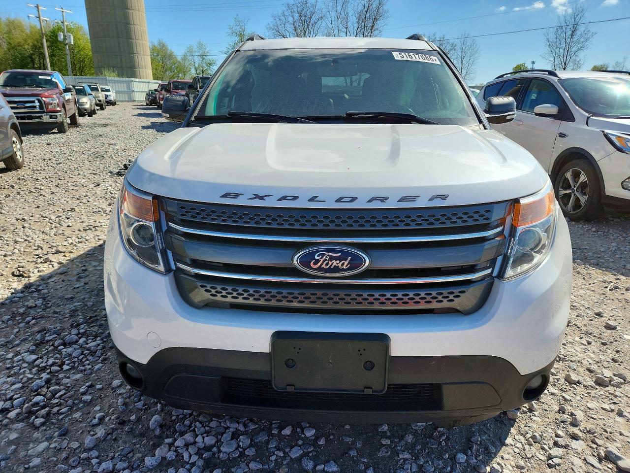 2015 Ford Explorer Xlt White vin: 1FM5K8D83FGA26179