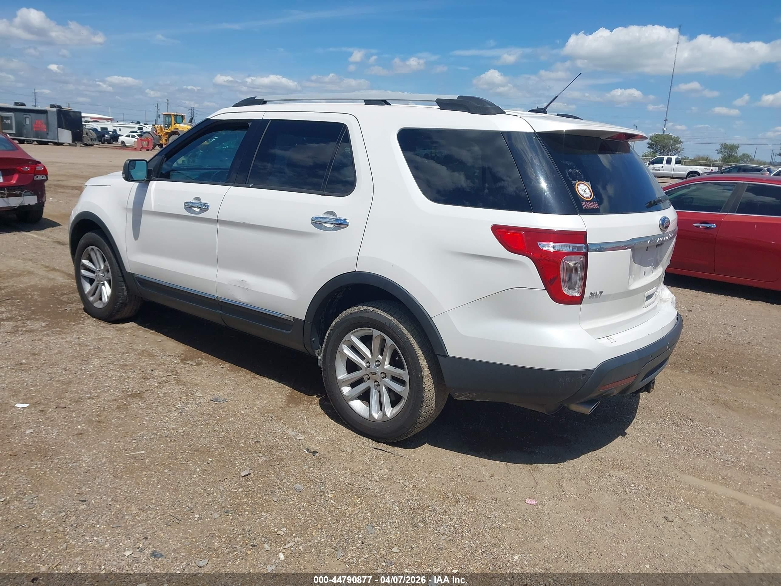 2015 Ford Explorer Xlt White vin: 1FM5K8D83FGA49994