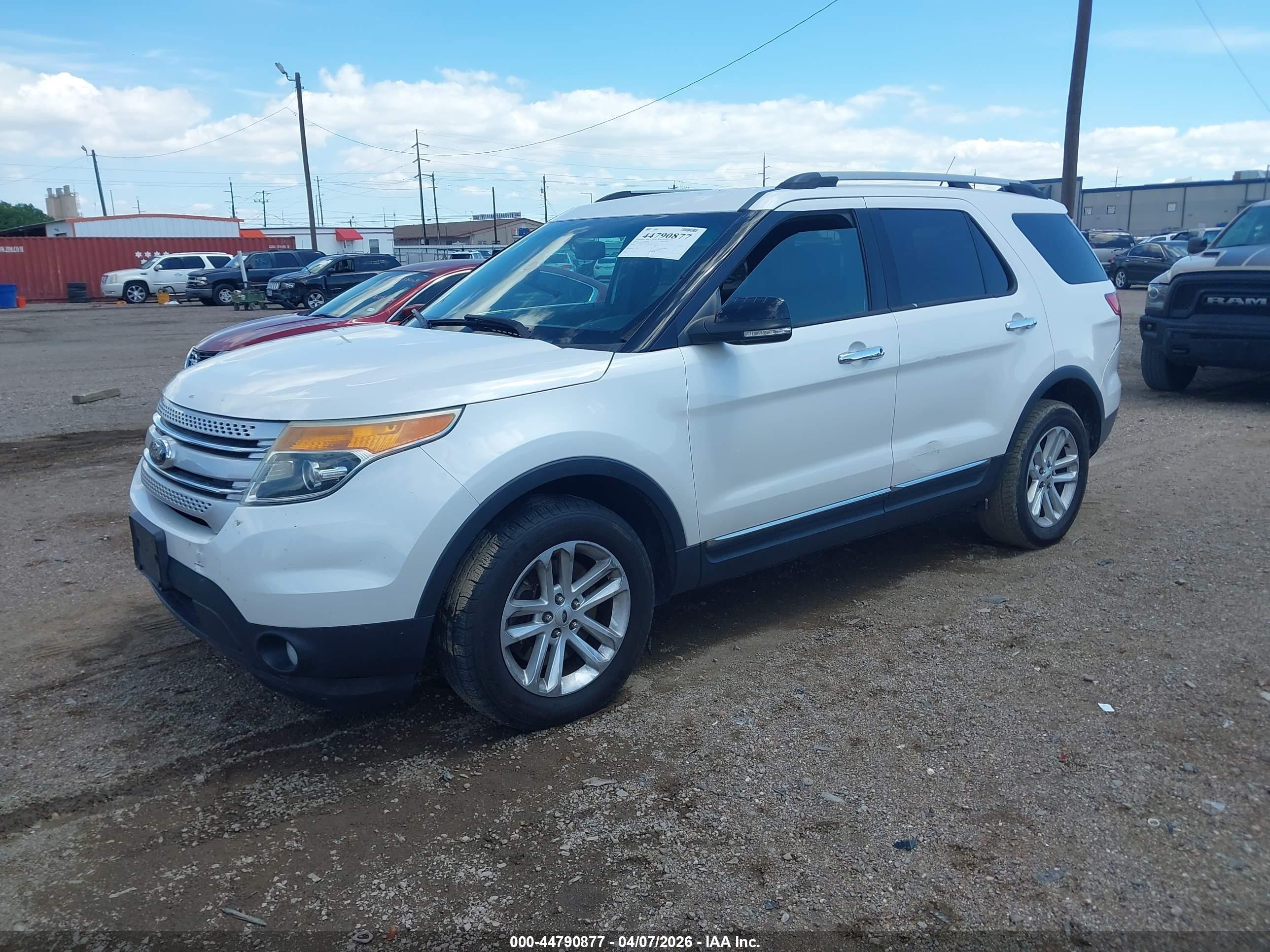 2015 Ford Explorer Xlt White vin: 1FM5K8D83FGA49994