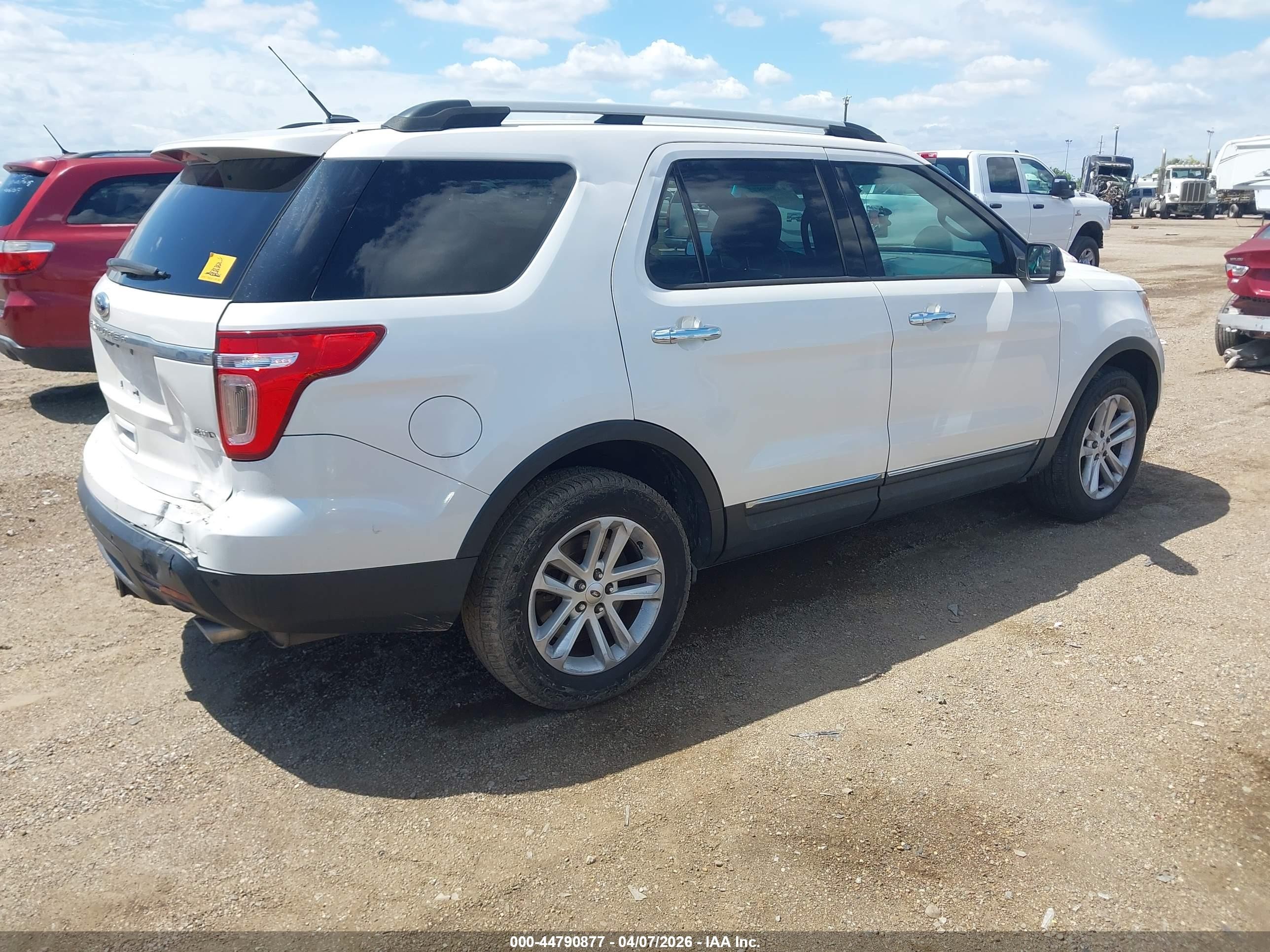 2015 Ford Explorer Xlt White vin: 1FM5K8D83FGA49994