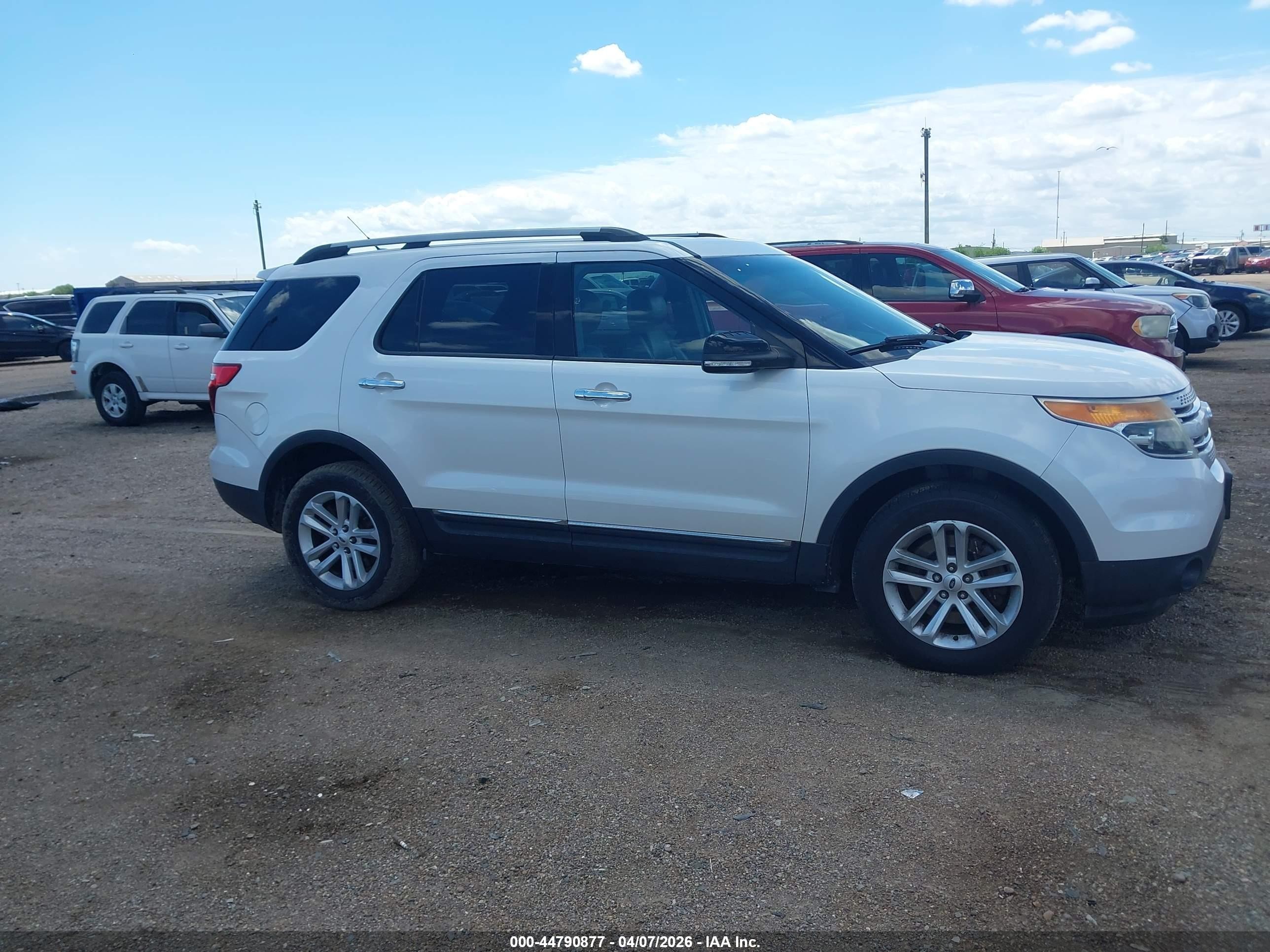 2015 Ford Explorer Xlt White vin: 1FM5K8D83FGA49994
