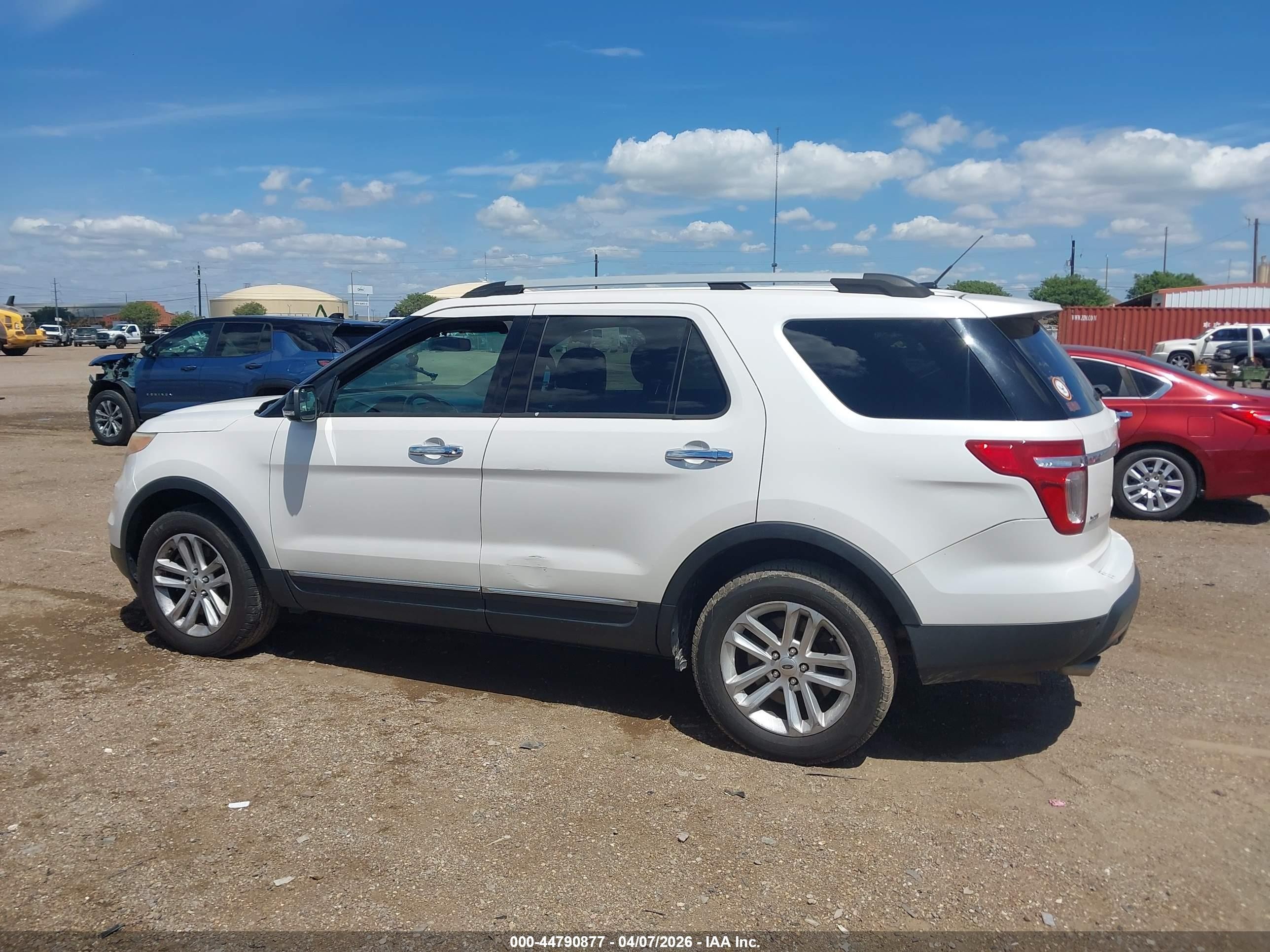 2015 Ford Explorer Xlt White vin: 1FM5K8D83FGA49994