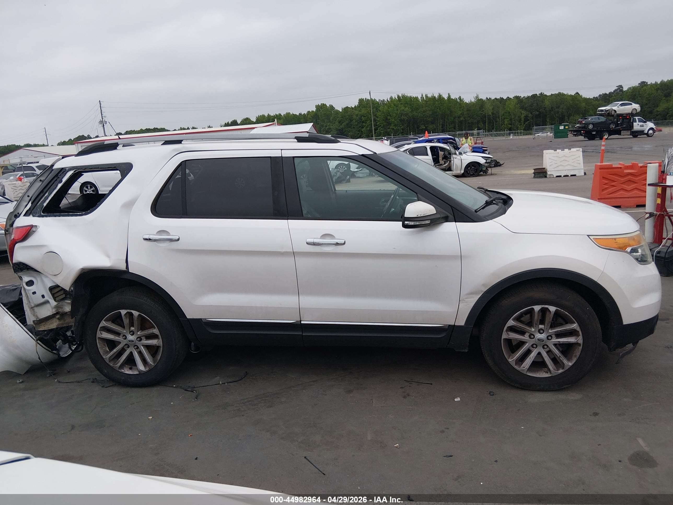 2015 Ford Explorer Xlt White vin: 1FM5K8D83FGA50126