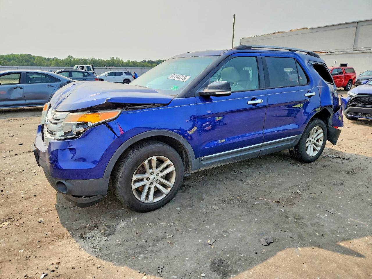 2015 Ford Explorer Xlt Blue vin: 1FM5K8D83FGA50370