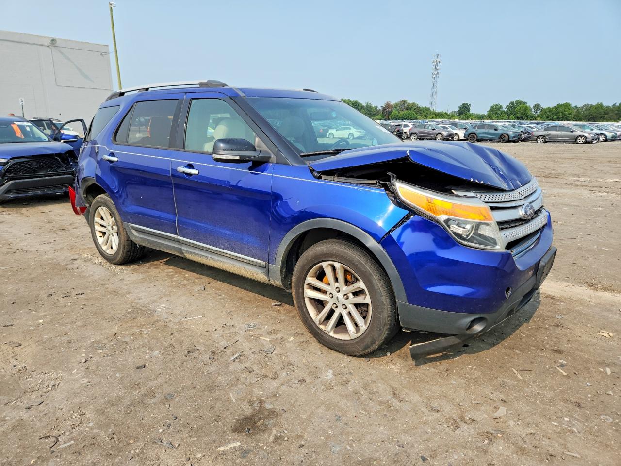2015 Ford Explorer Xlt Blue vin: 1FM5K8D83FGA50370