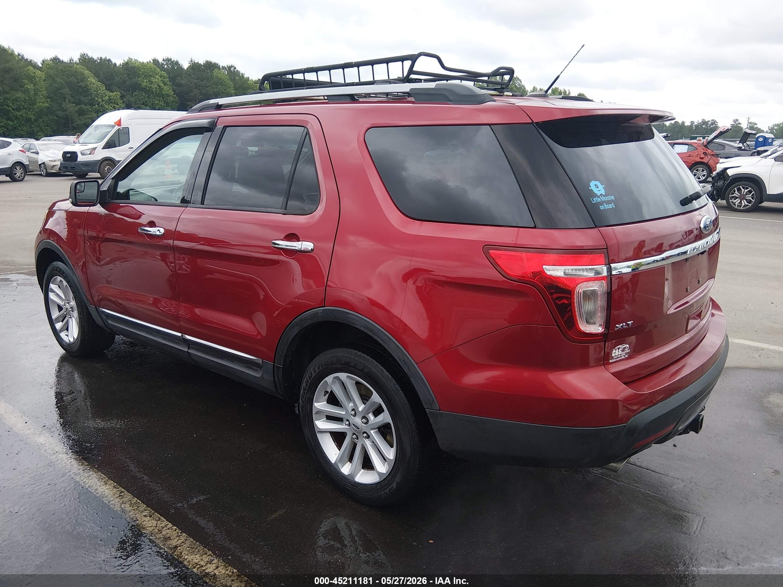 2015 Ford Explorer Xlt Red vin: 1FM5K8D83FGA52121