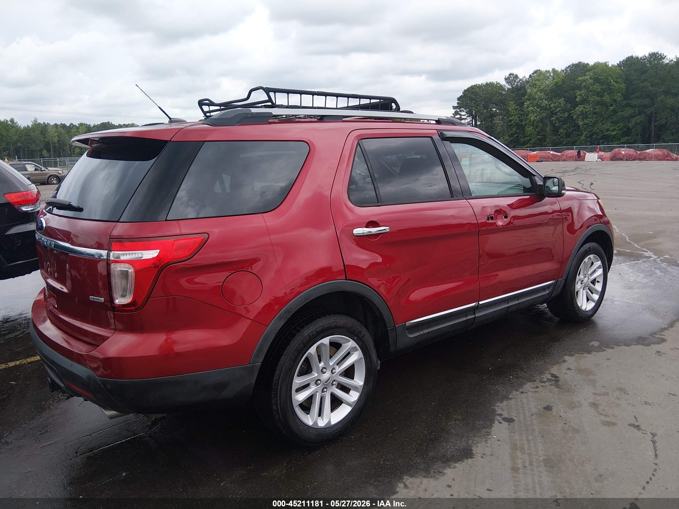 2015 Ford Explorer Xlt Red vin: 1FM5K8D83FGA52121