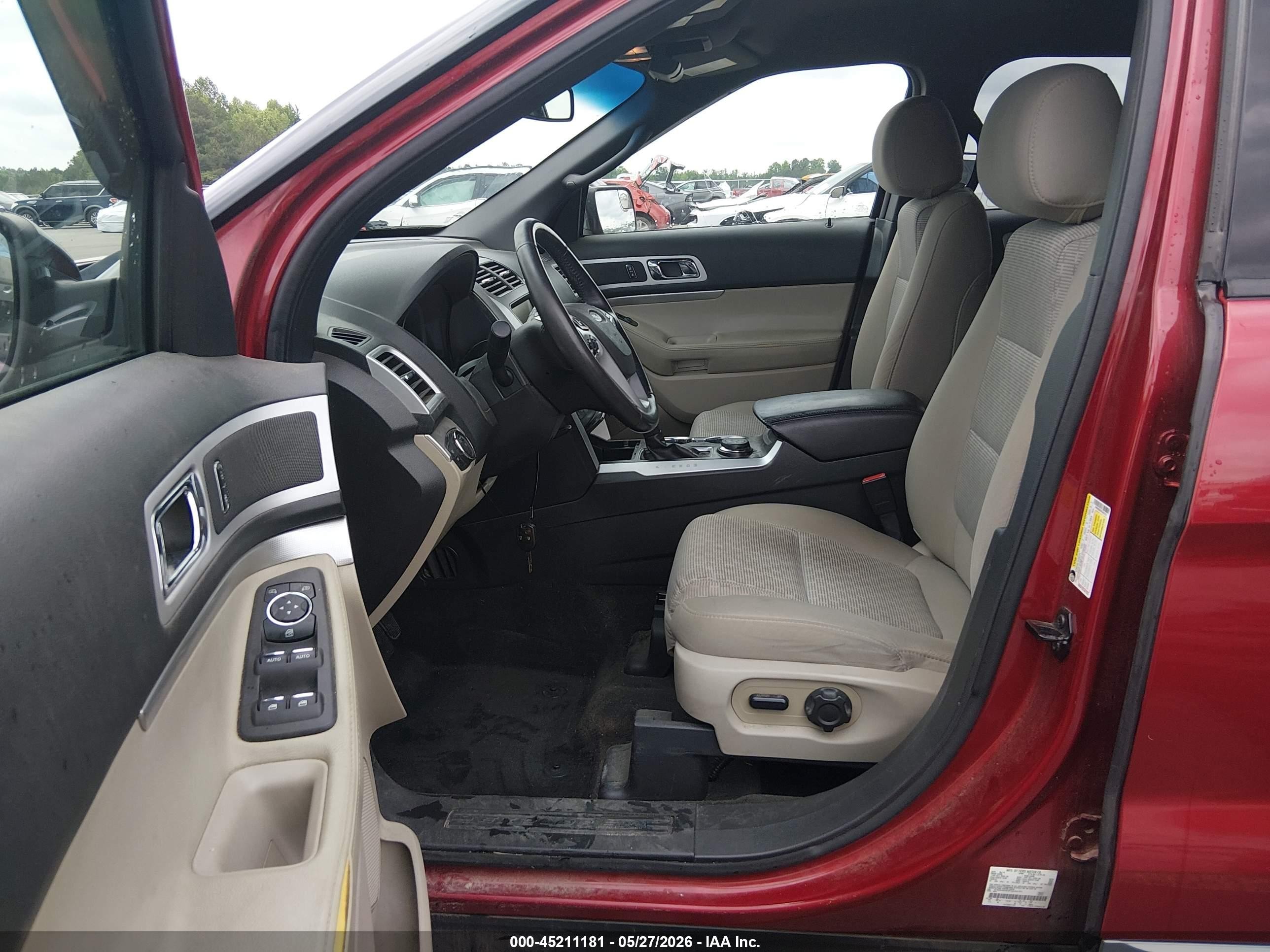 2015 Ford Explorer Xlt Red vin: 1FM5K8D83FGA52121