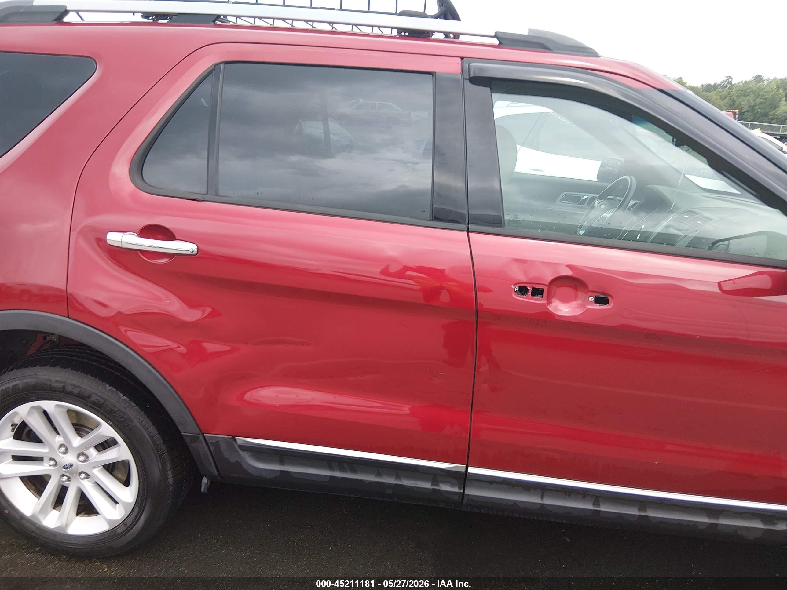 2015 Ford Explorer Xlt Red vin: 1FM5K8D83FGA52121