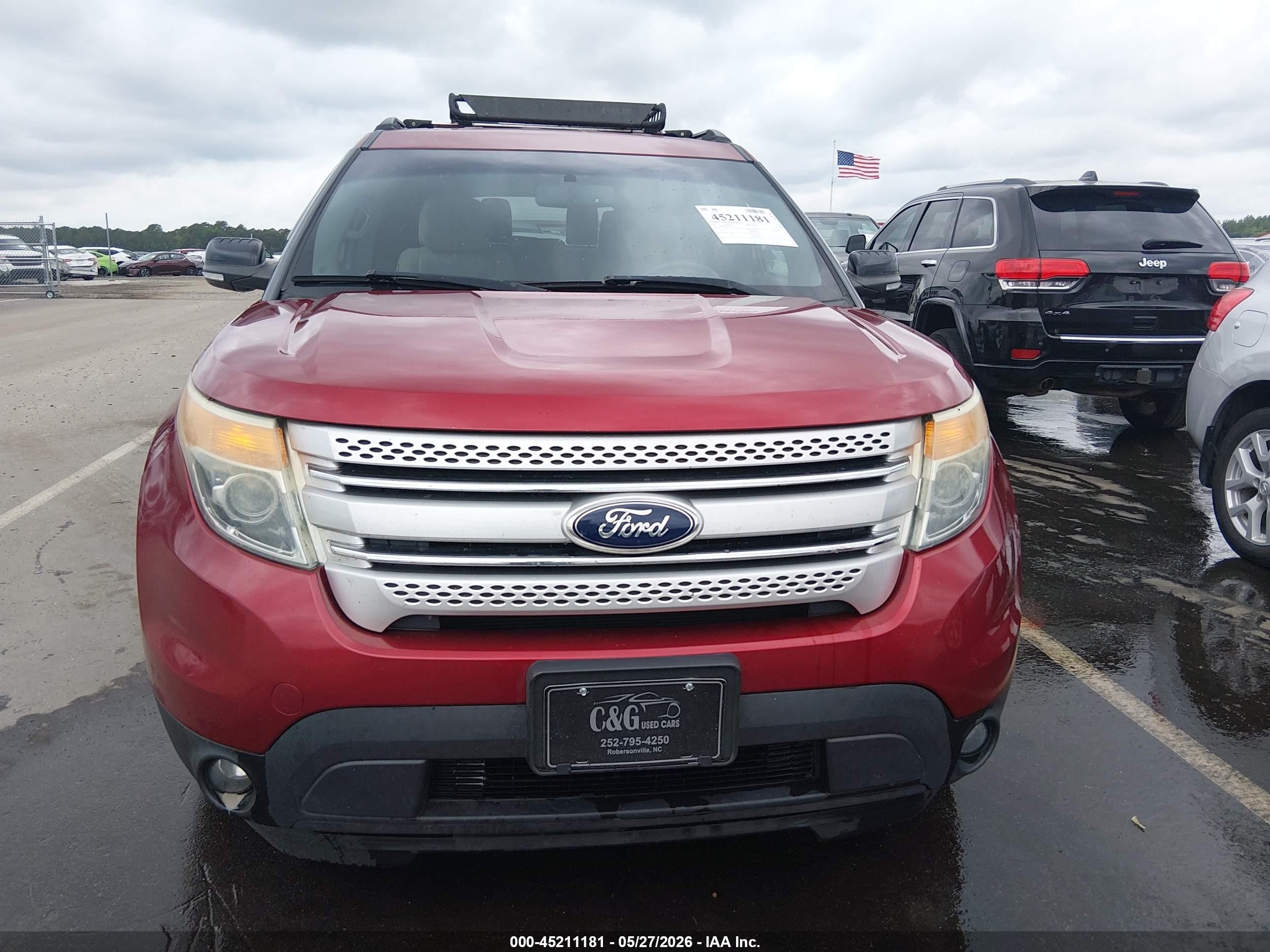 2015 Ford Explorer Xlt Red vin: 1FM5K8D83FGA52121