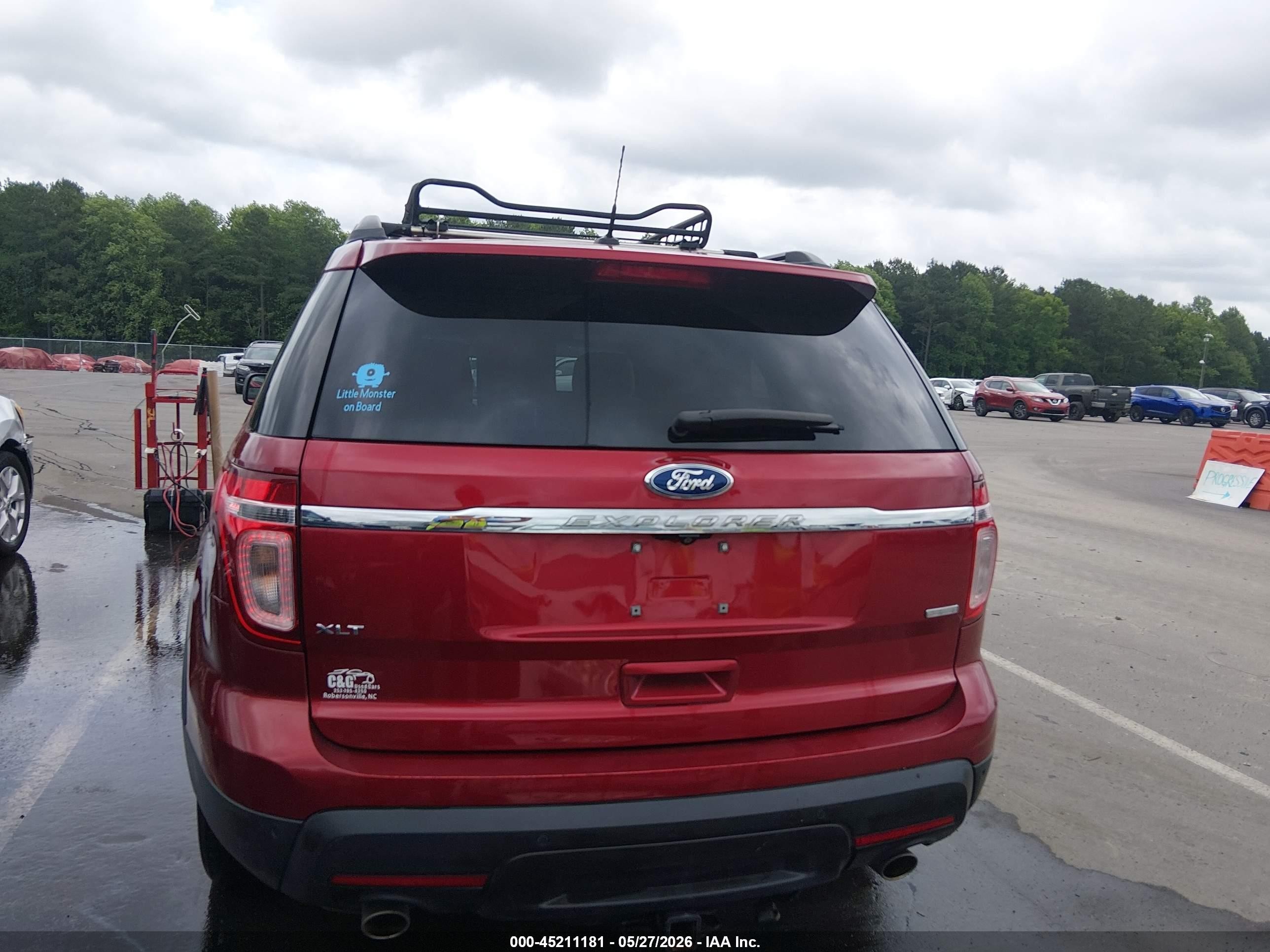 2015 Ford Explorer Xlt Red vin: 1FM5K8D83FGA52121