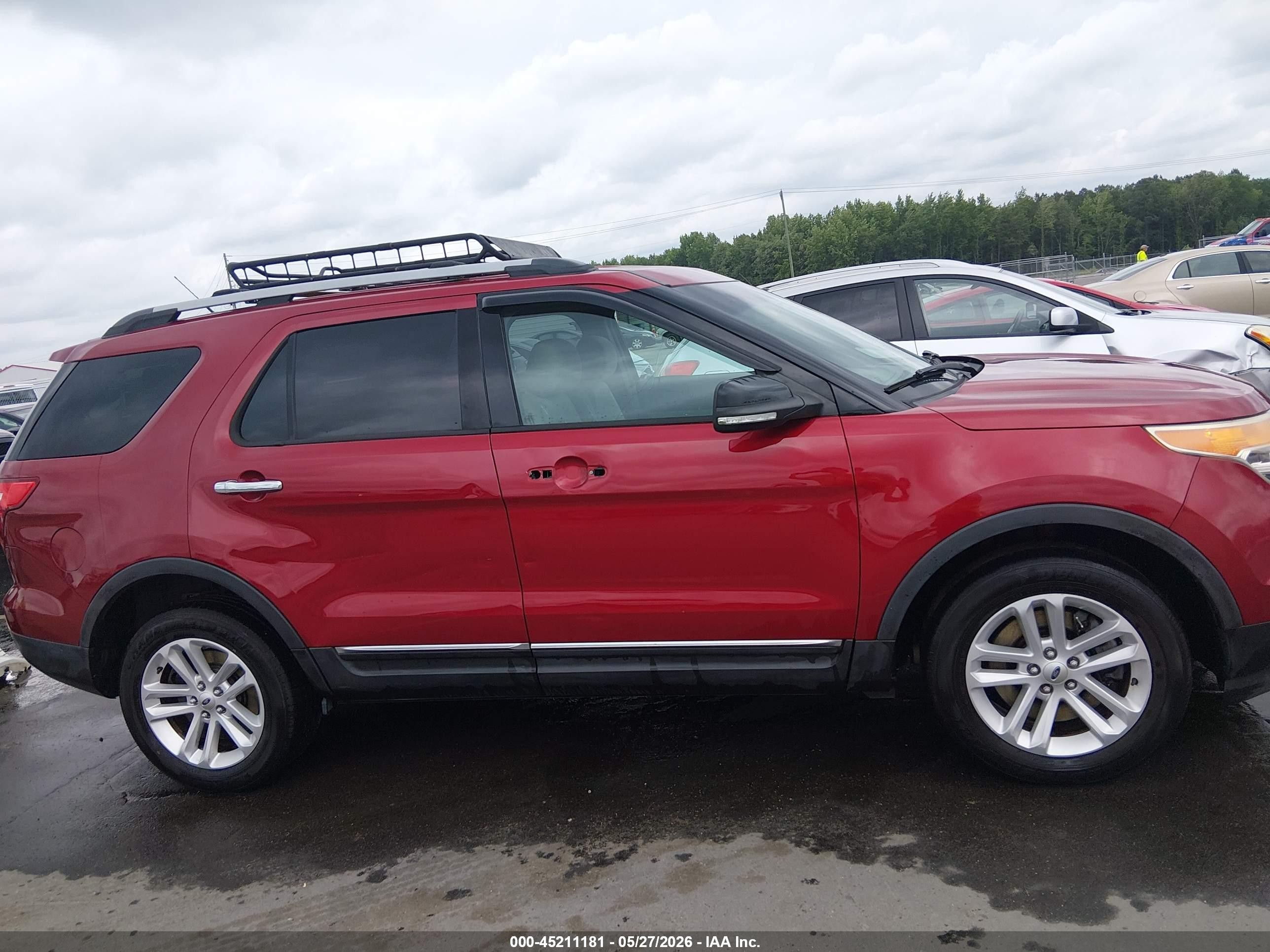 2015 Ford Explorer Xlt Red vin: 1FM5K8D83FGA52121