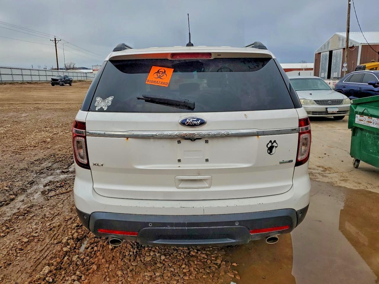 2015 Ford Explorer Xlt White vin: 1FM5K8D83FGA98189