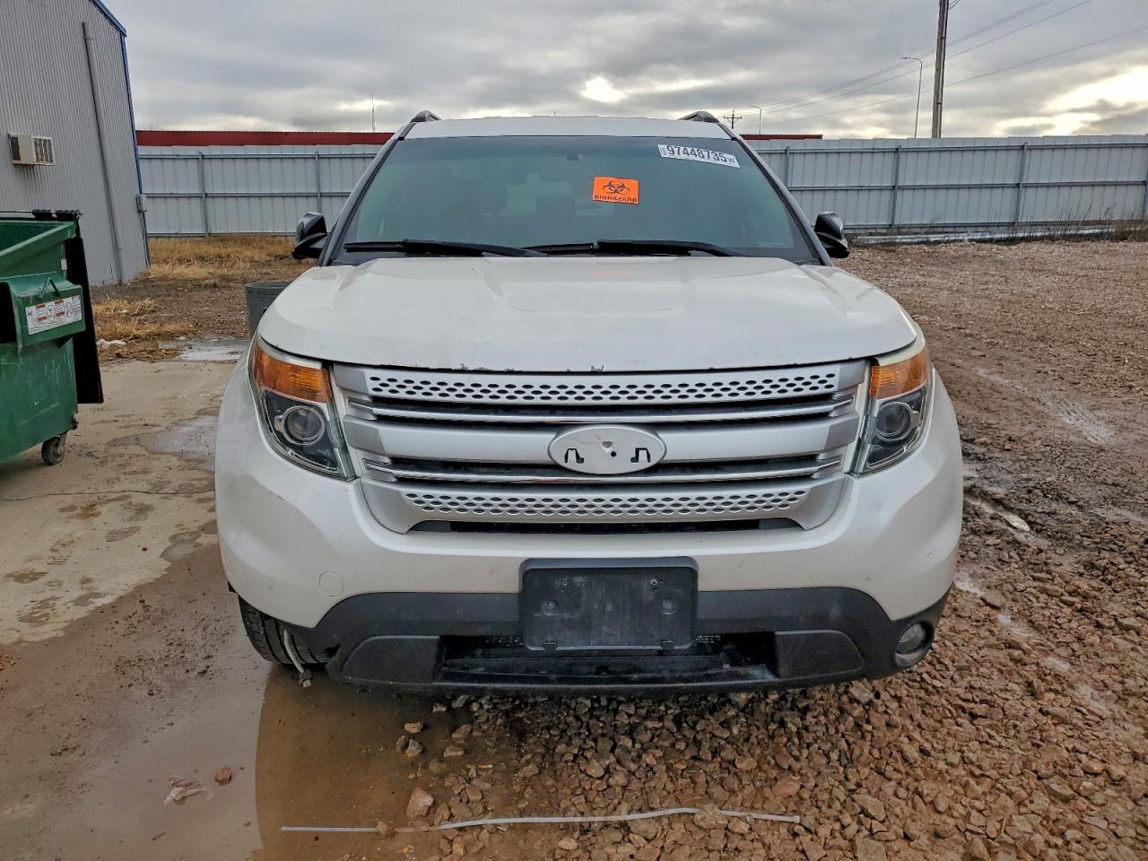 2015 Ford Explorer Xlt White vin: 1FM5K8D83FGA98189