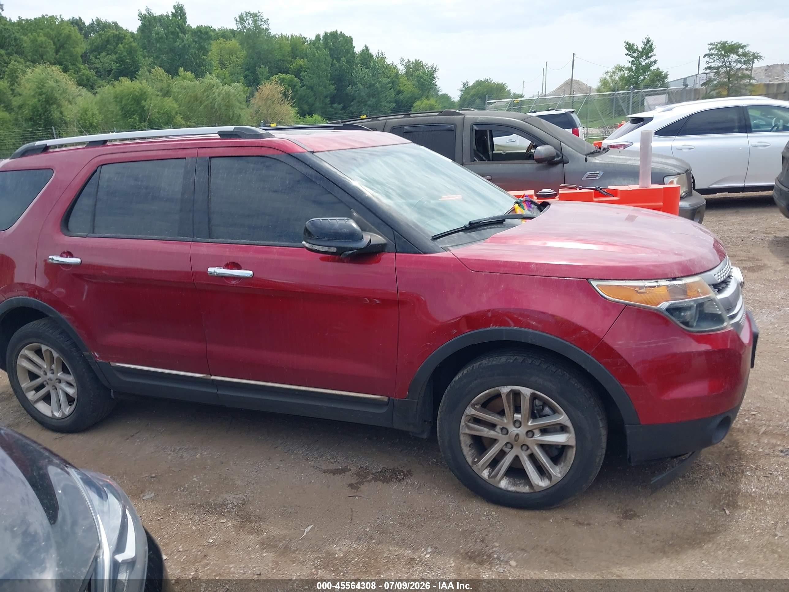 2015 Ford Explorer Xlt Red vin: 1FM5K8D83FGB15184