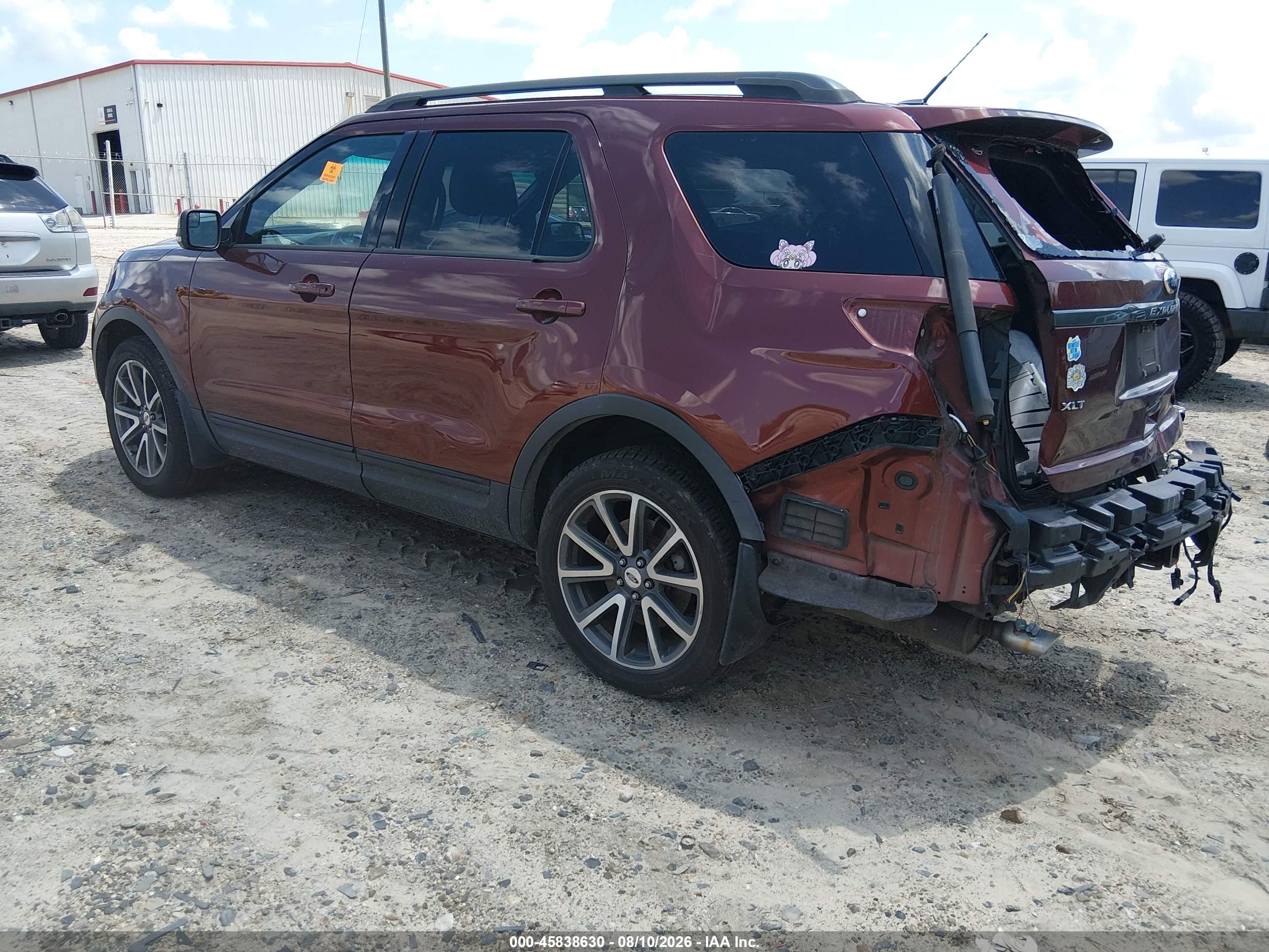 2015 Ford Explorer Xlt Red vin: 1FM5K8D83FGB17727