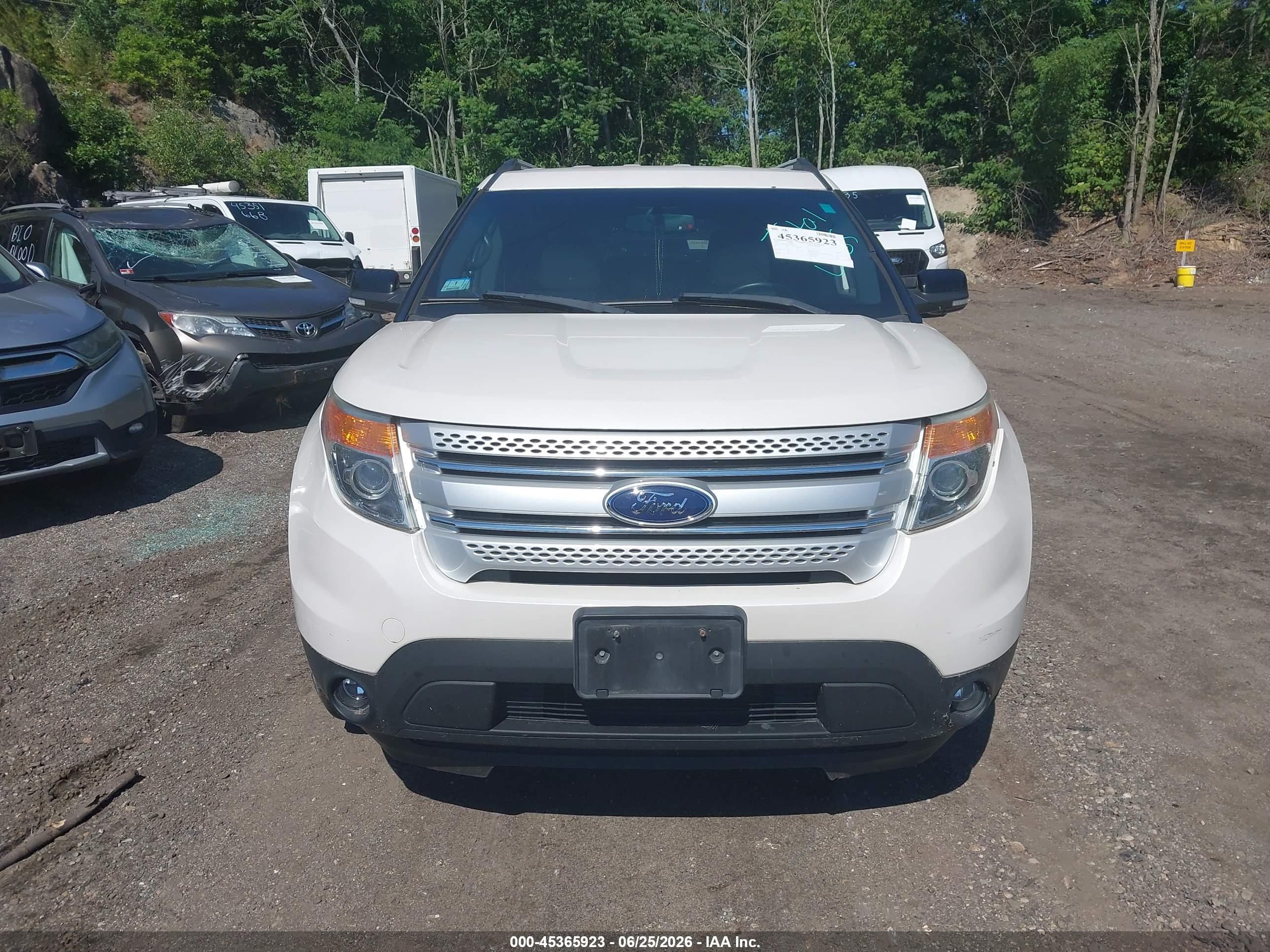 2015 Ford Explorer Xlt White vin: 1FM5K8D83FGB20370