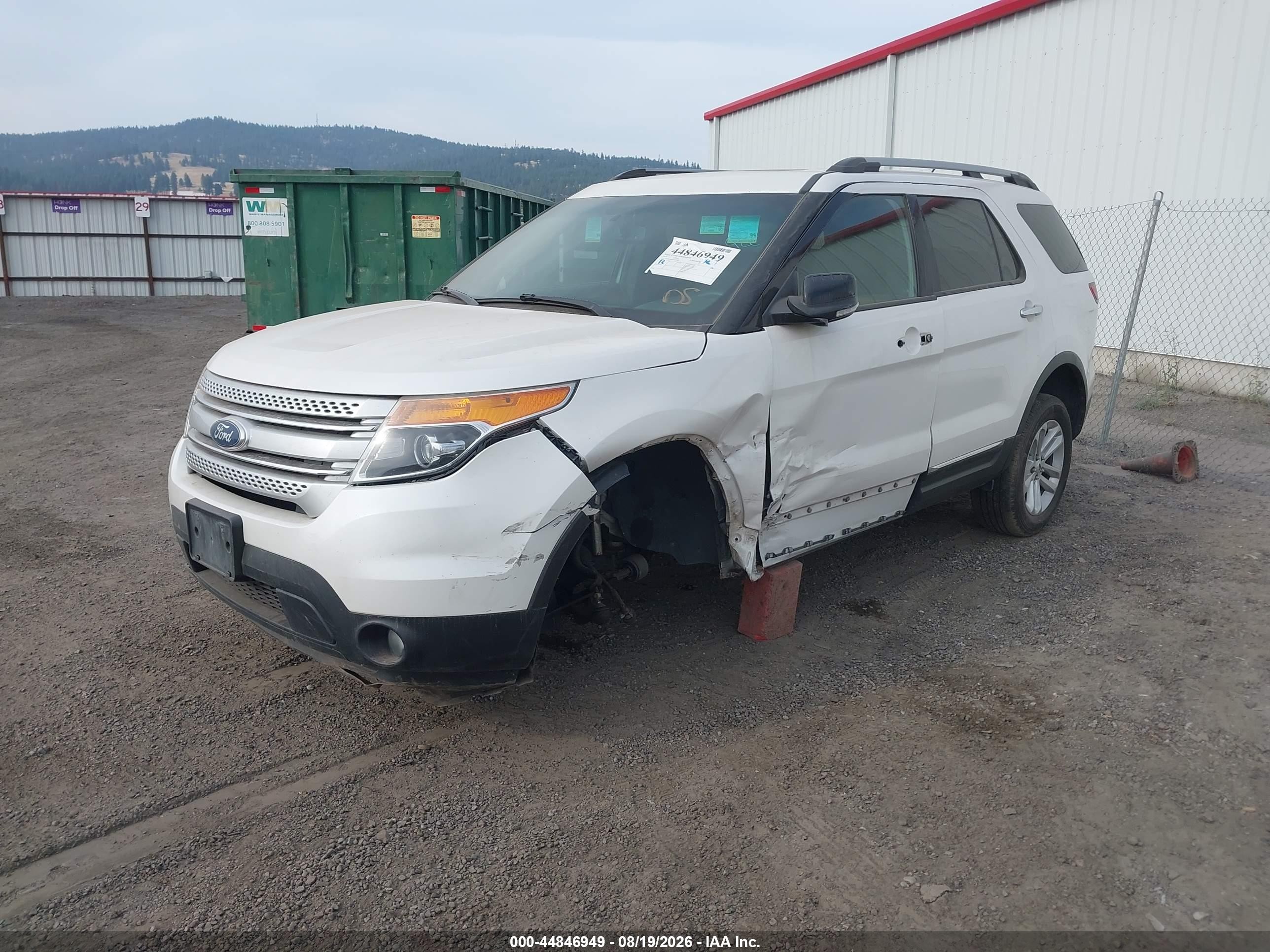 2015 Ford Explorer Xlt White vin: 1FM5K8D83FGB60397
