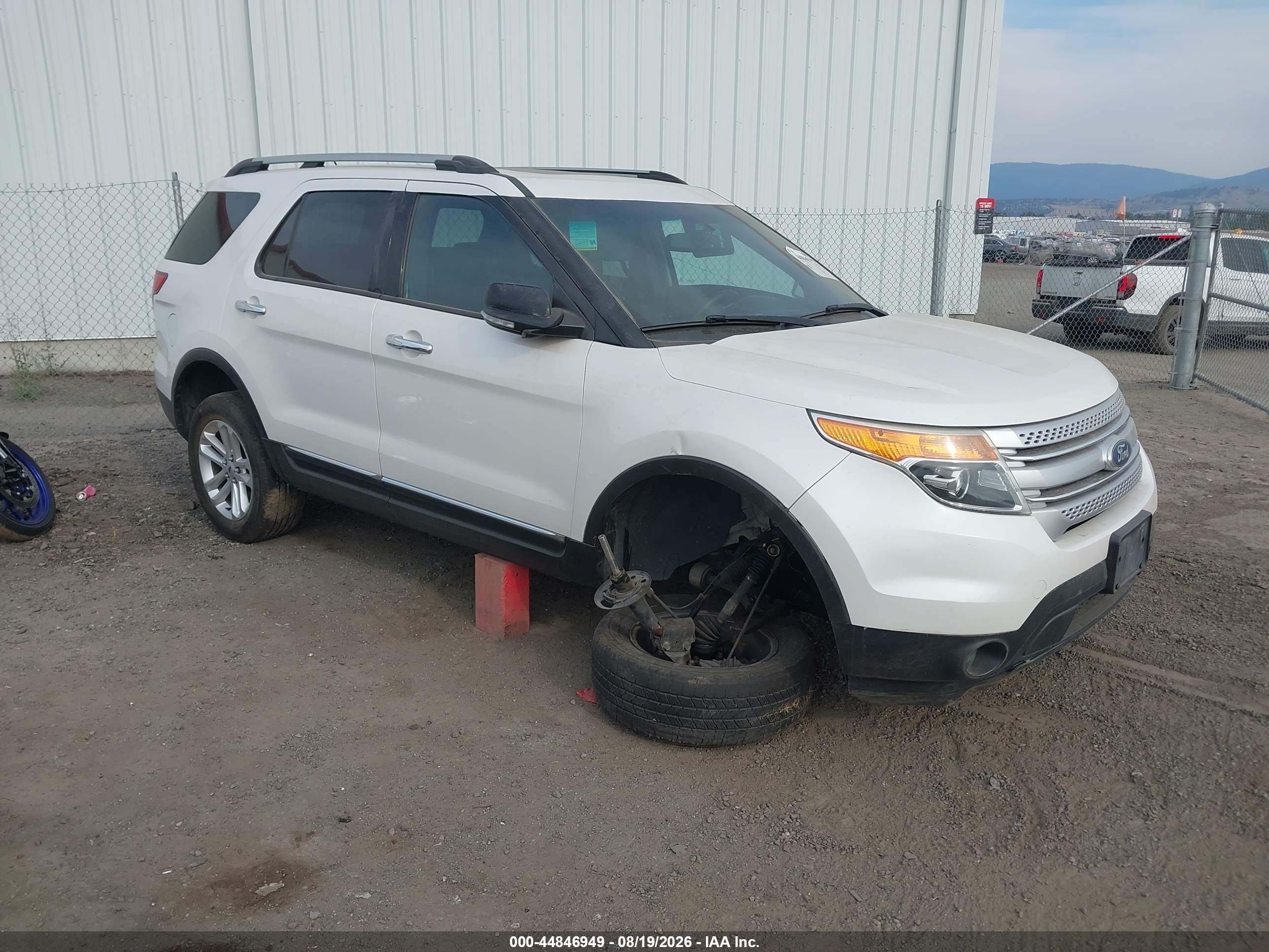 2015 Ford Explorer Xlt White vin: 1FM5K8D83FGB60397