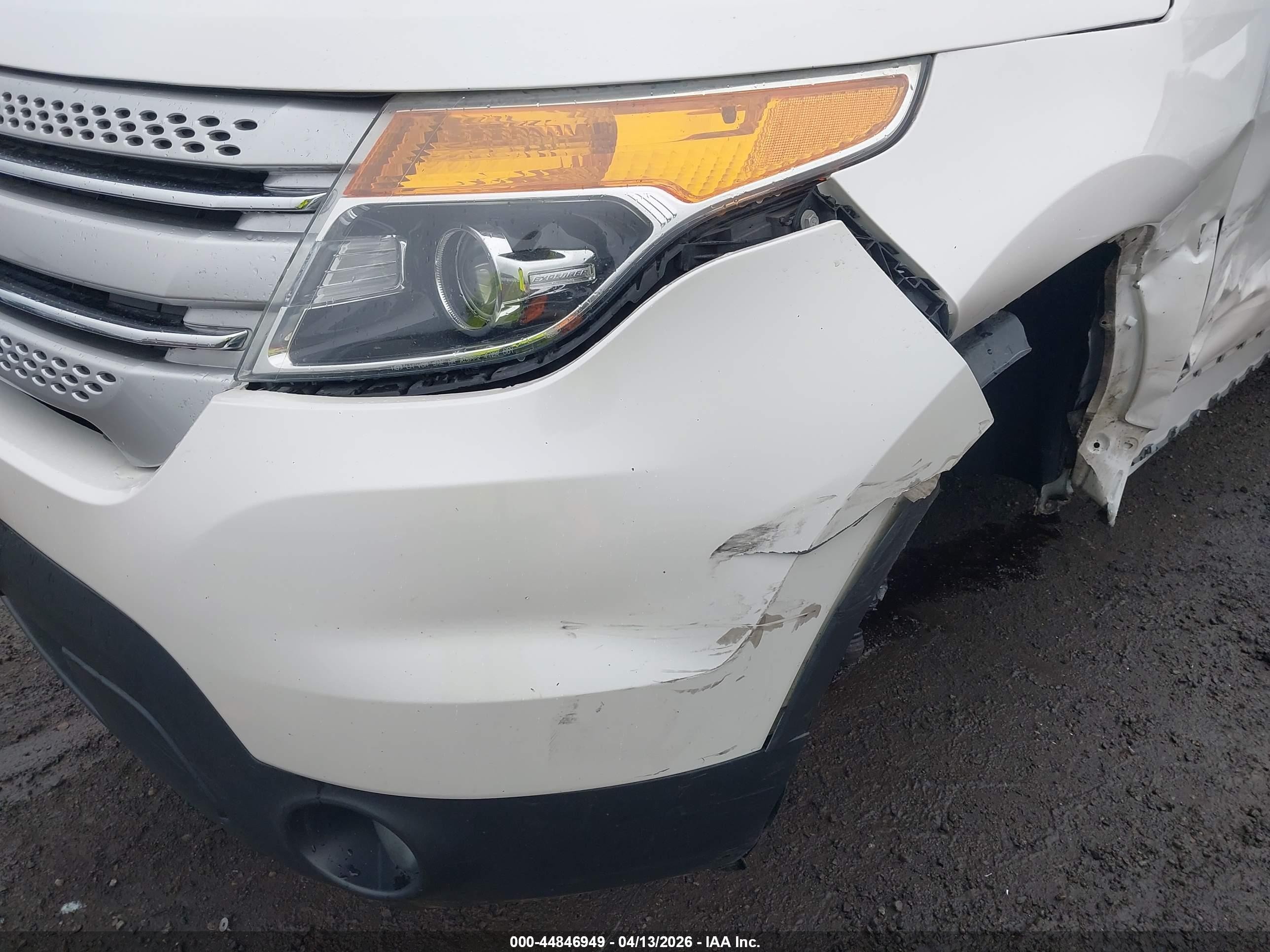 2015 Ford Explorer Xlt White vin: 1FM5K8D83FGB60397