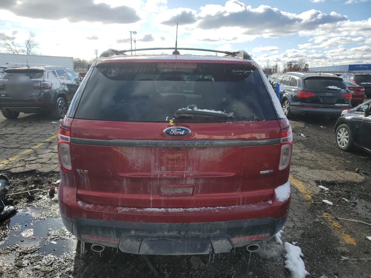 2015 Ford Explorer Xlt Red vin: 1FM5K8D83FGB88913