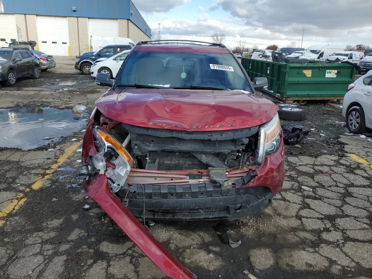 2015 Ford Explorer Xlt Red vin: 1FM5K8D83FGB88913