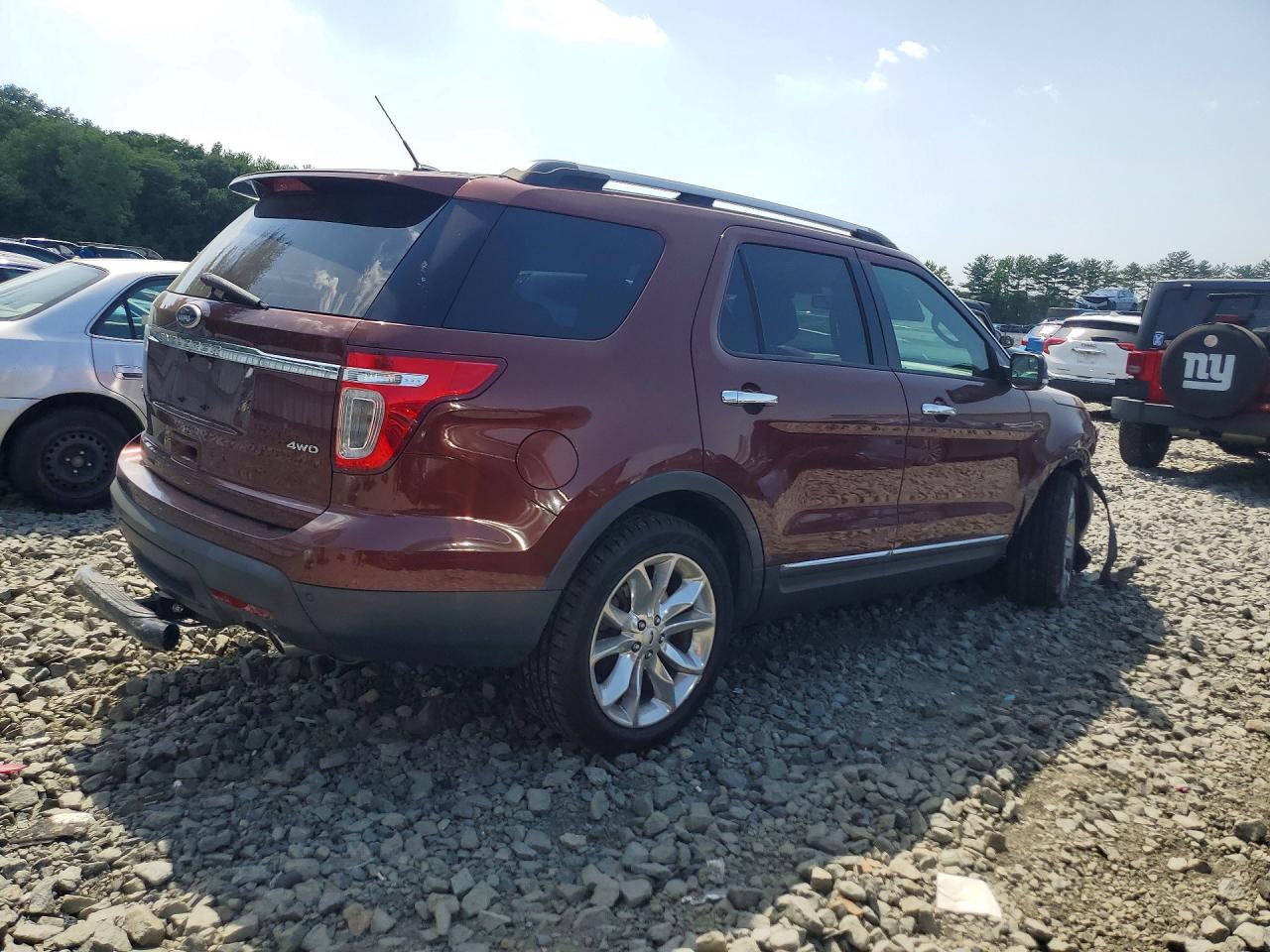 2015 Ford Explorer Xlt Maroon vin: 1FM5K8D83FGC56658