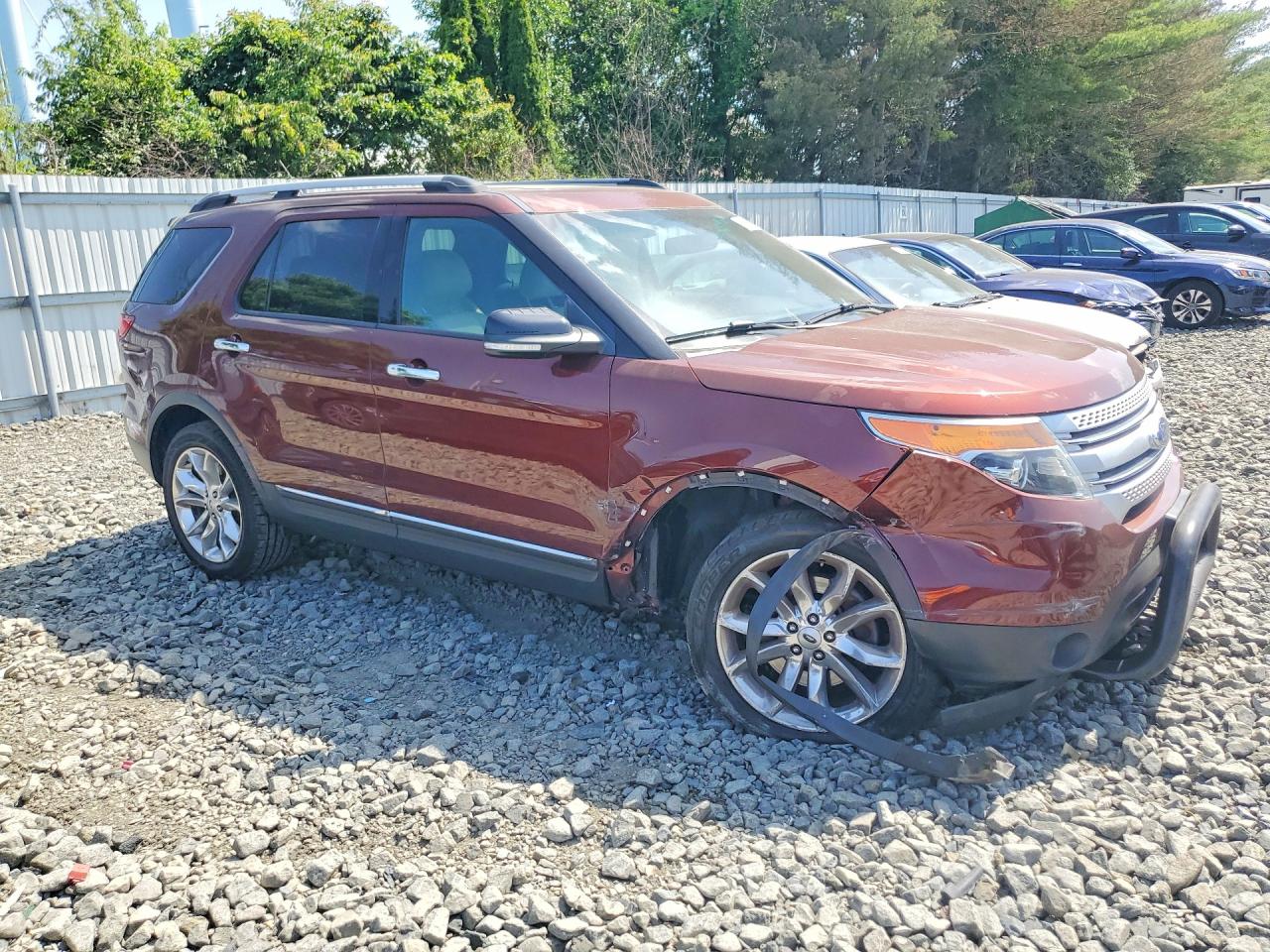 2015 Ford Explorer Xlt Maroon vin: 1FM5K8D83FGC56658