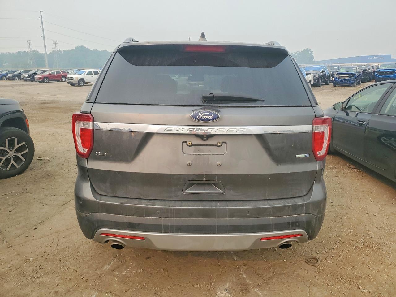 2016 Ford Explorer Xlt Gray vin: 1FM5K8D83GGB04445