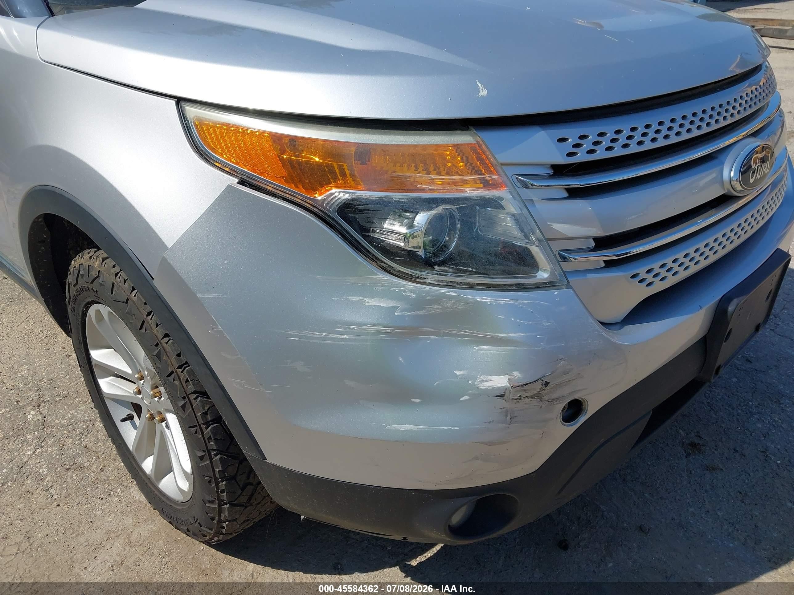 2013 Ford Explorer Xlt Silver vin: 1FM5K8D84DGA27211