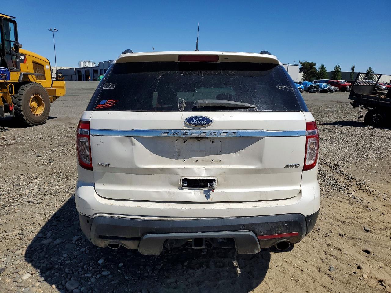 2013 Ford Explorer Xlt White vin: 1FM5K8D84DGA63187