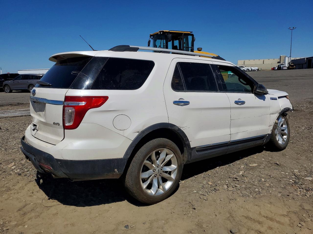 2013 Ford Explorer Xlt White vin: 1FM5K8D84DGA63187