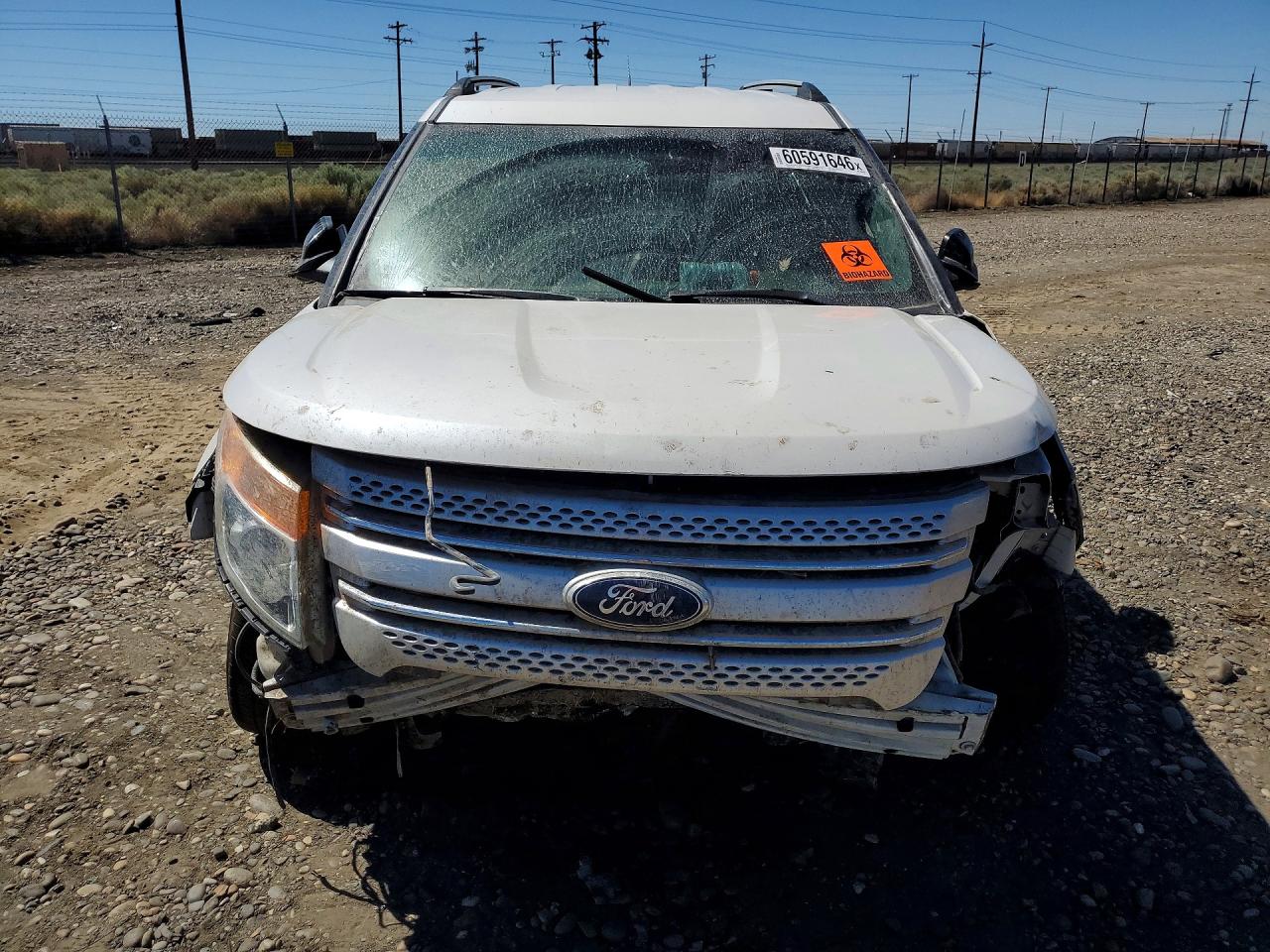2013 Ford Explorer Xlt White vin: 1FM5K8D84DGA63187