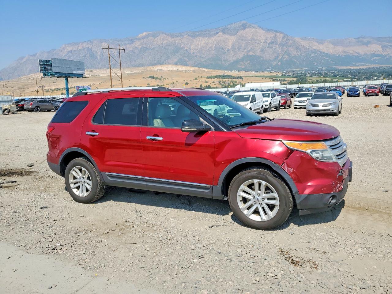 2013 Ford Explorer Red vin: 1FM5K8D84DGA76456