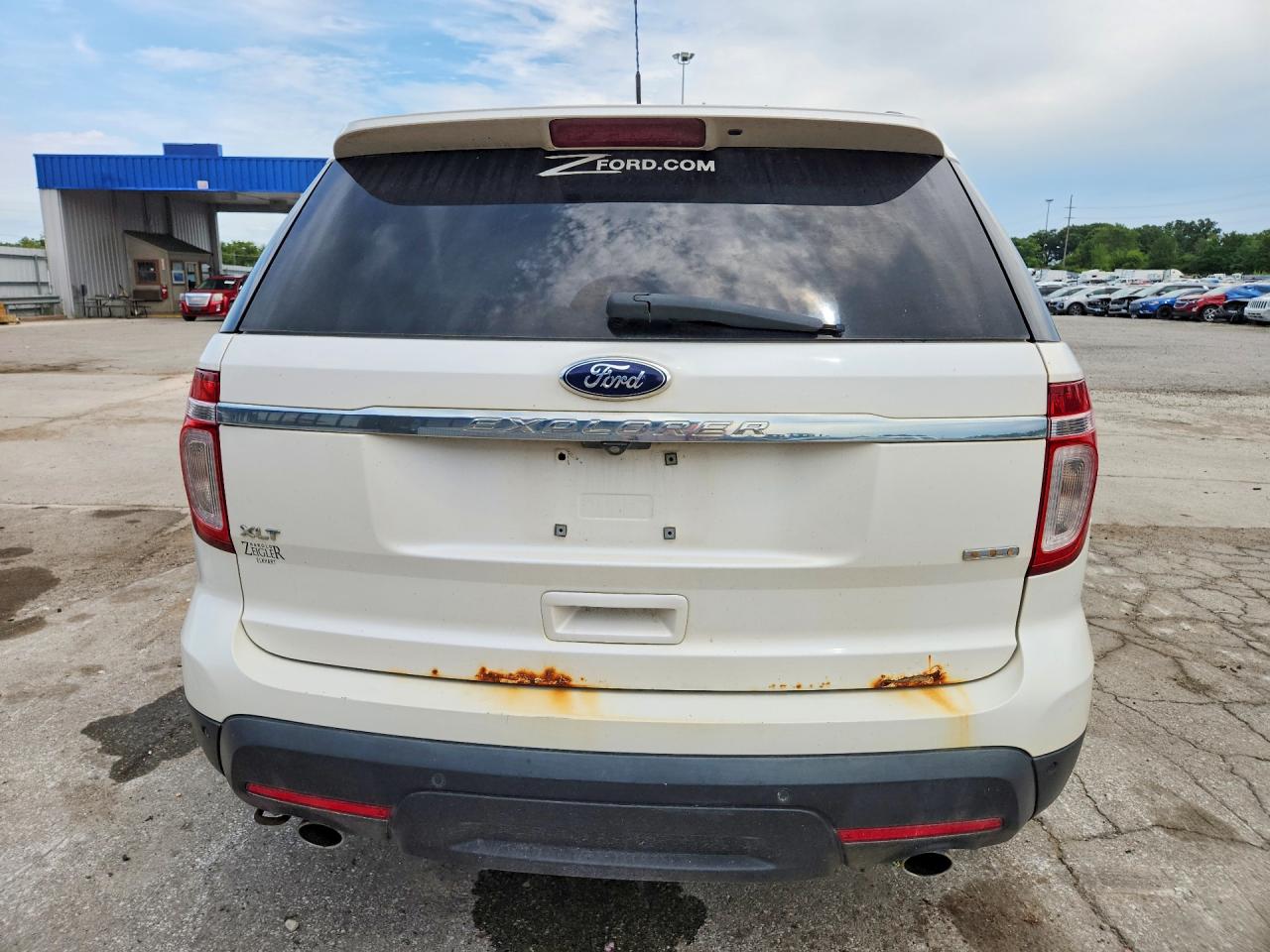 2013 Ford Explorer Xlt White vin: 1FM5K8D84DGA79146