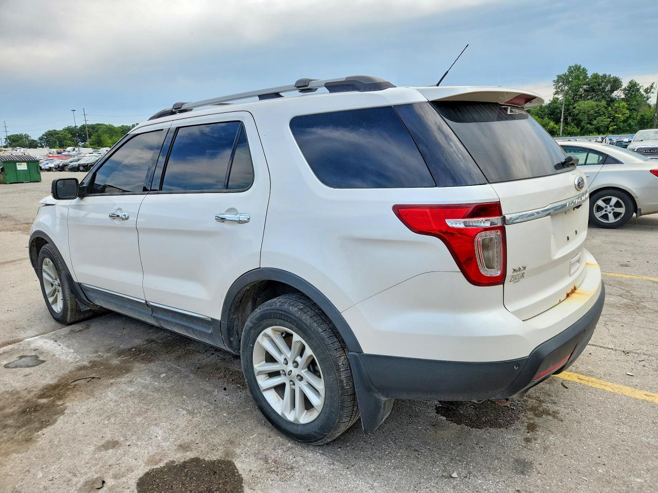 2013 Ford Explorer Xlt White vin: 1FM5K8D84DGA79146