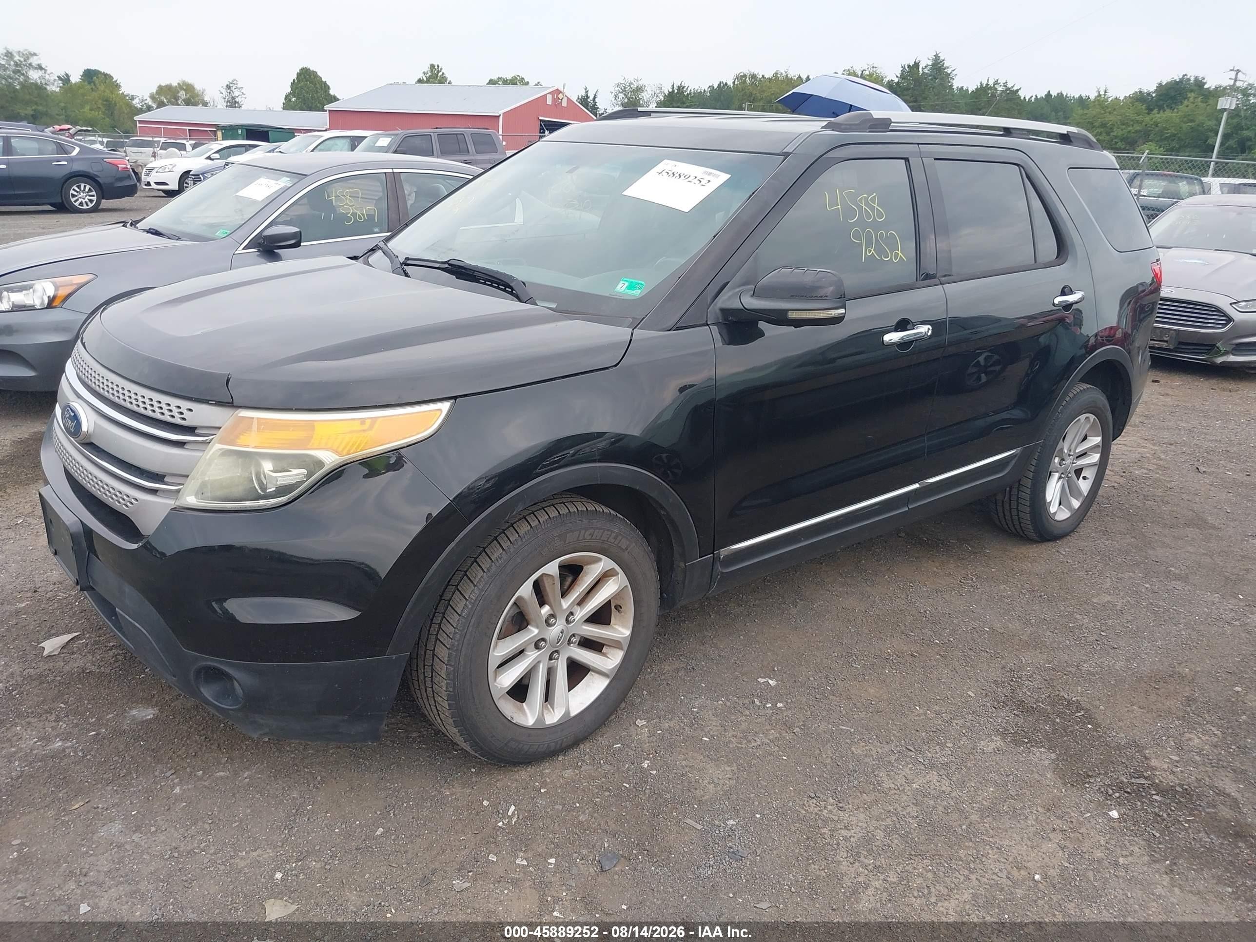 2013 Ford Explorer Xlt Black vin: 1FM5K8D84DGA82791