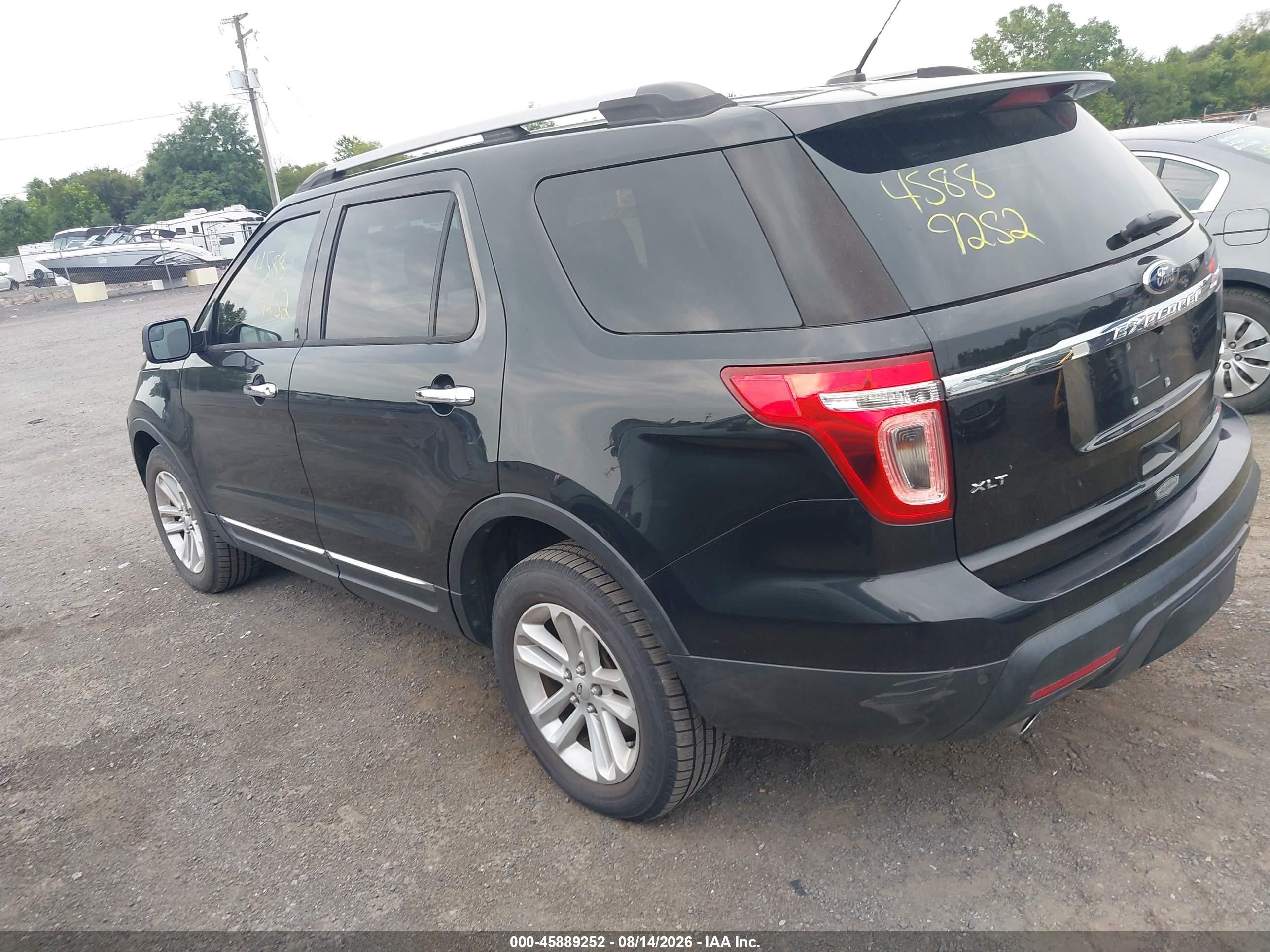 2013 Ford Explorer Xlt Black vin: 1FM5K8D84DGA82791