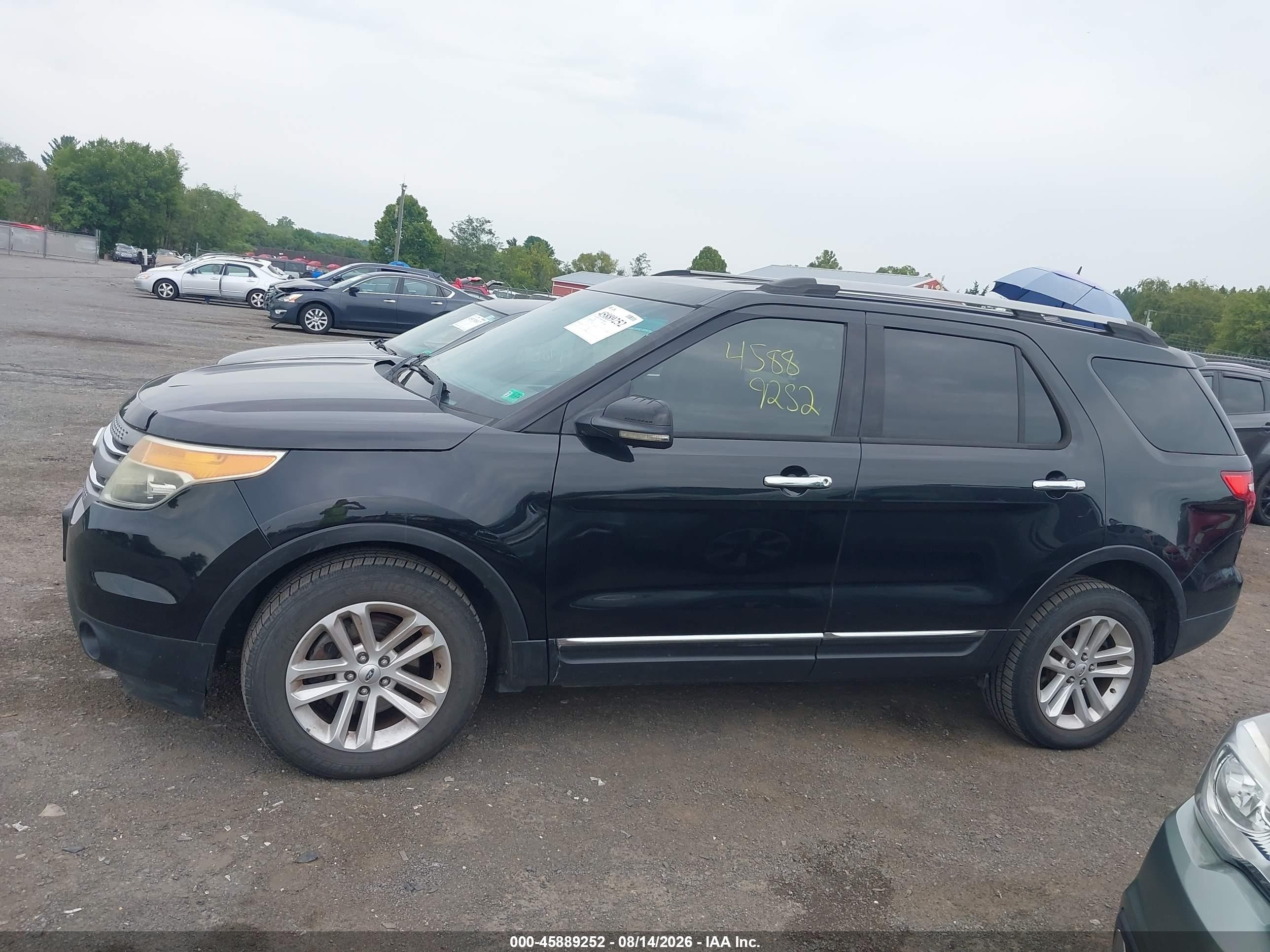 2013 Ford Explorer Xlt Black vin: 1FM5K8D84DGA82791
