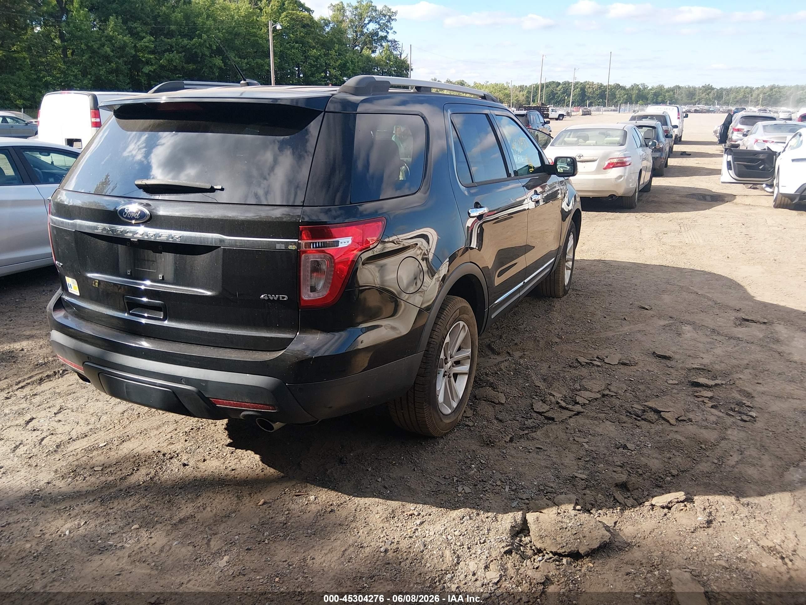 2013 Ford Explorer Xlt Black vin: 1FM5K8D84DGA92043
