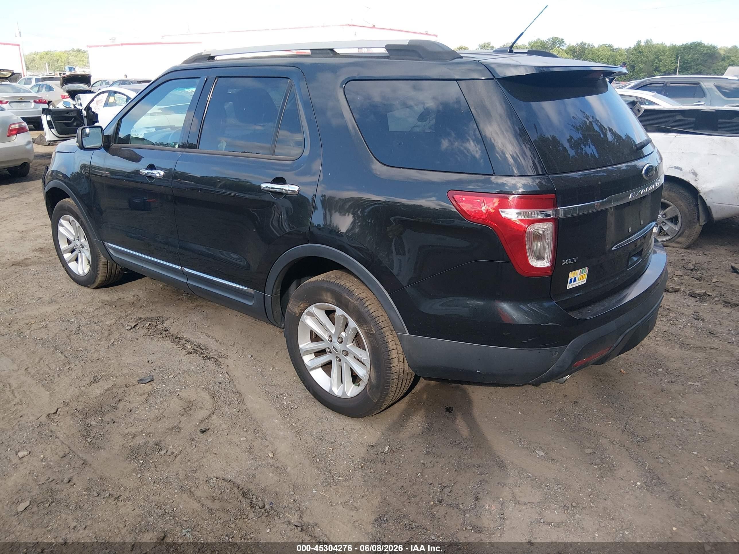 2013 Ford Explorer Xlt Black vin: 1FM5K8D84DGA92043