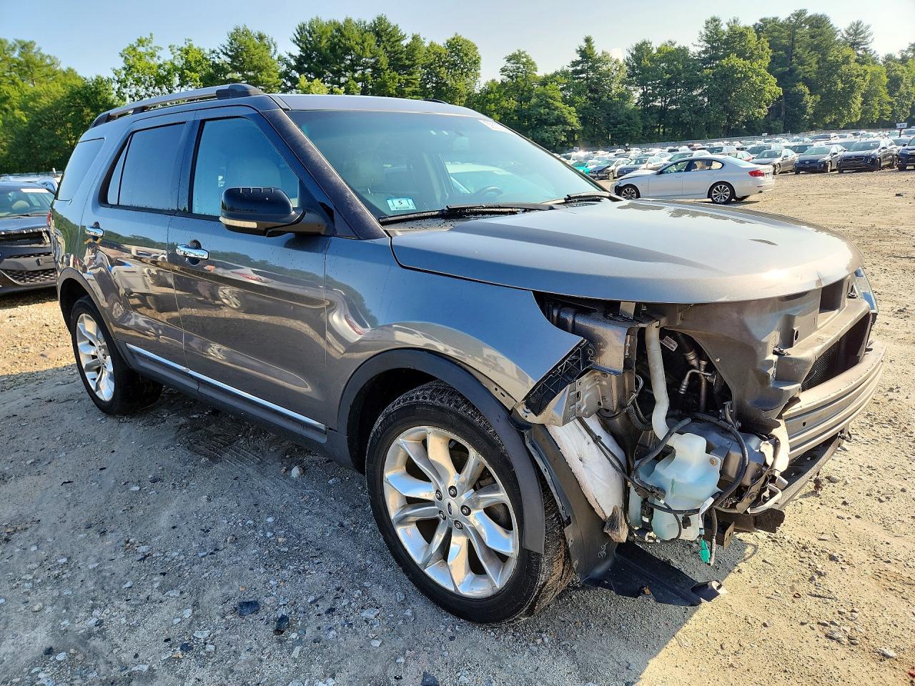 2013 Ford Explorer Xlt Gray vin: 1FM5K8D84DGB07401