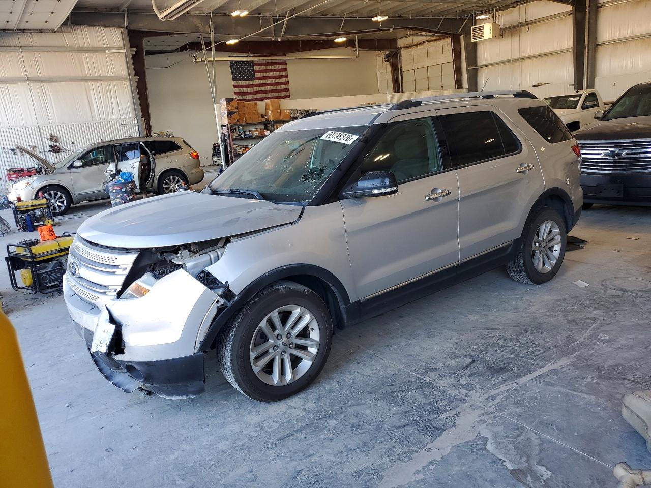 2013 Ford Explorer Xlt Silver vin: 1FM5K8D84DGB35604